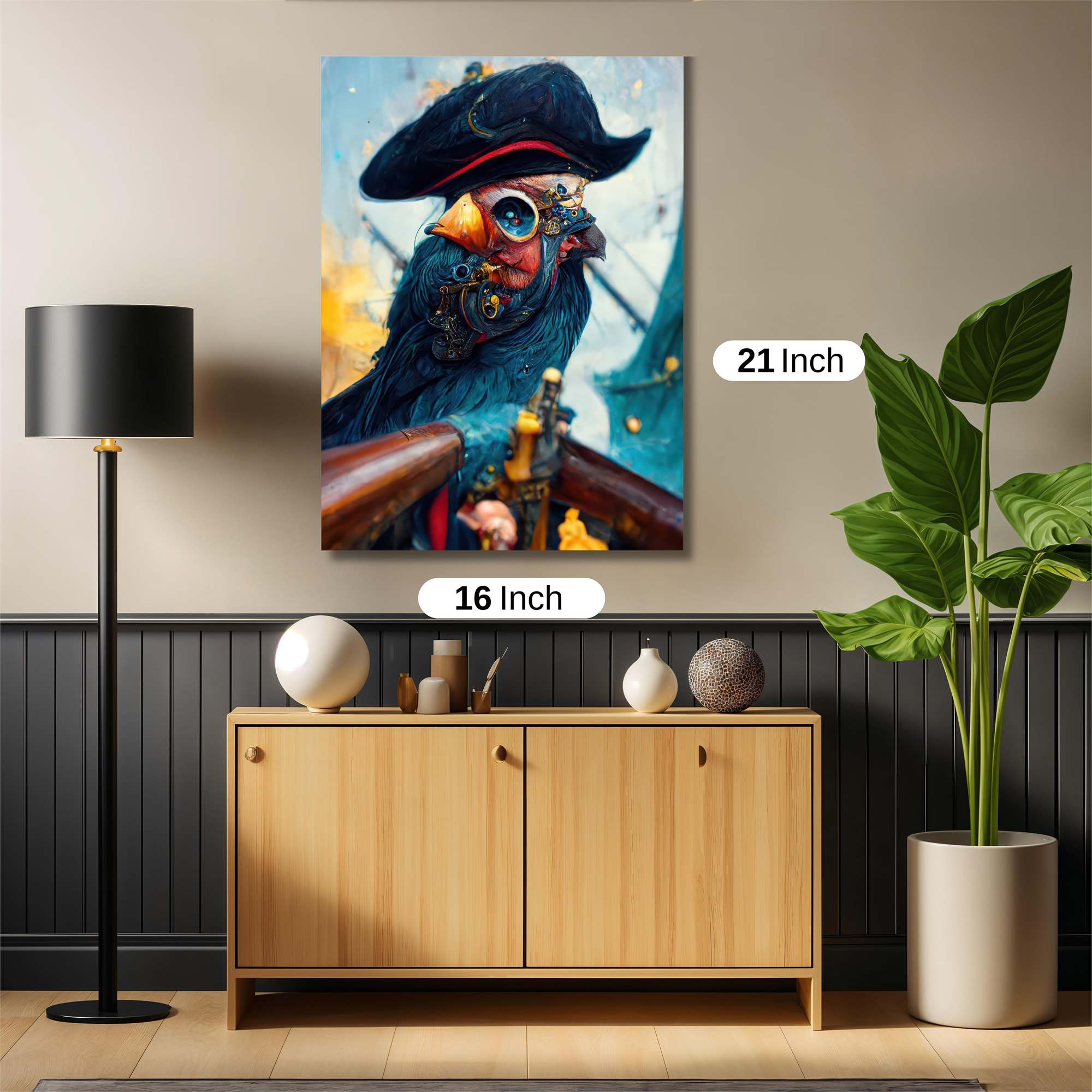 Pirate Whimsy Safe Wall Magnetic / M
