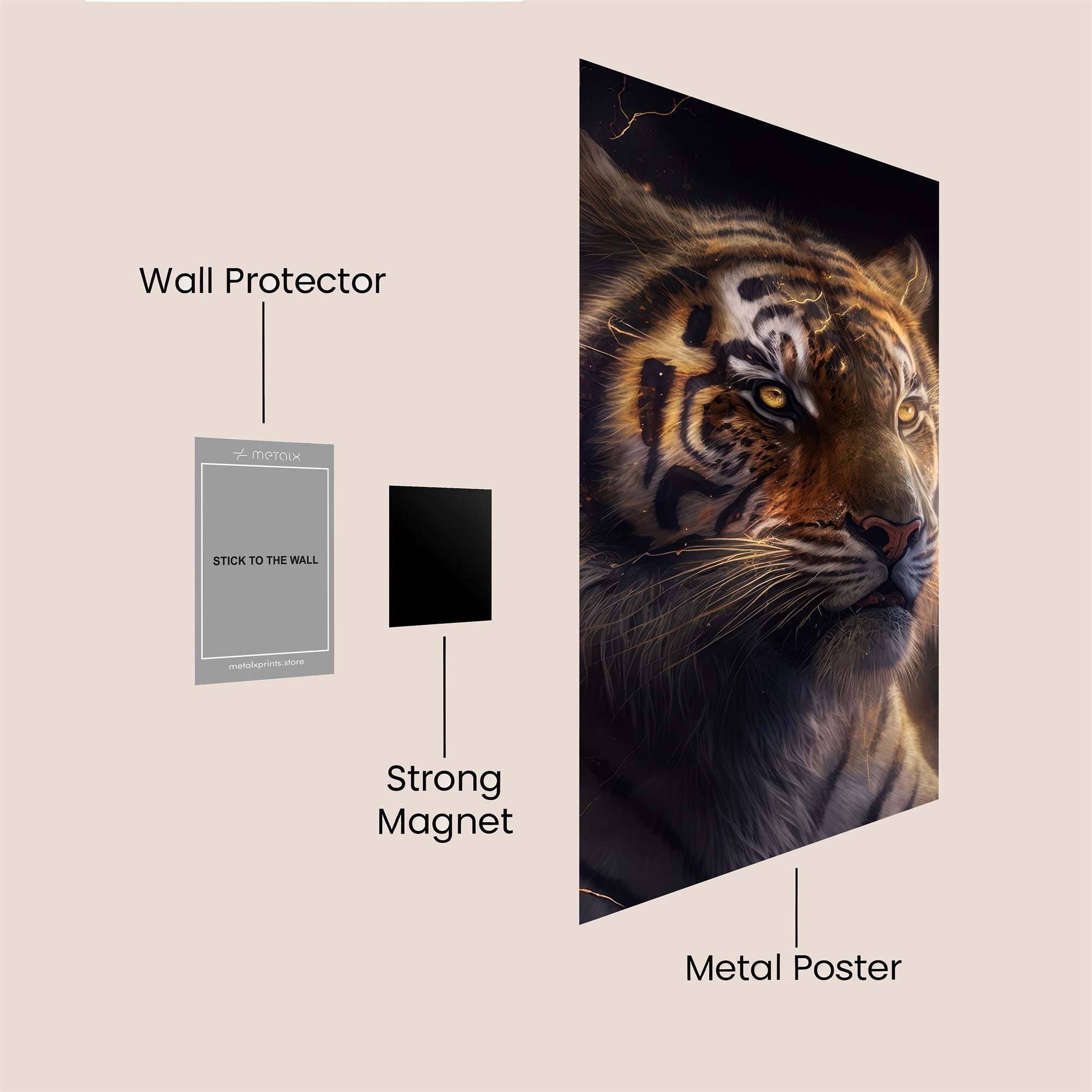 Tiger Tempest Safe Wall Magnetic / M
