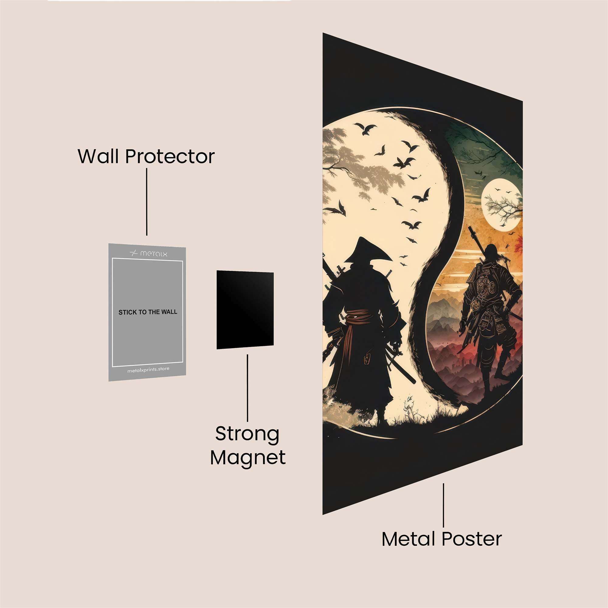 Samurai Serenity Safe Wall Magnetic / M