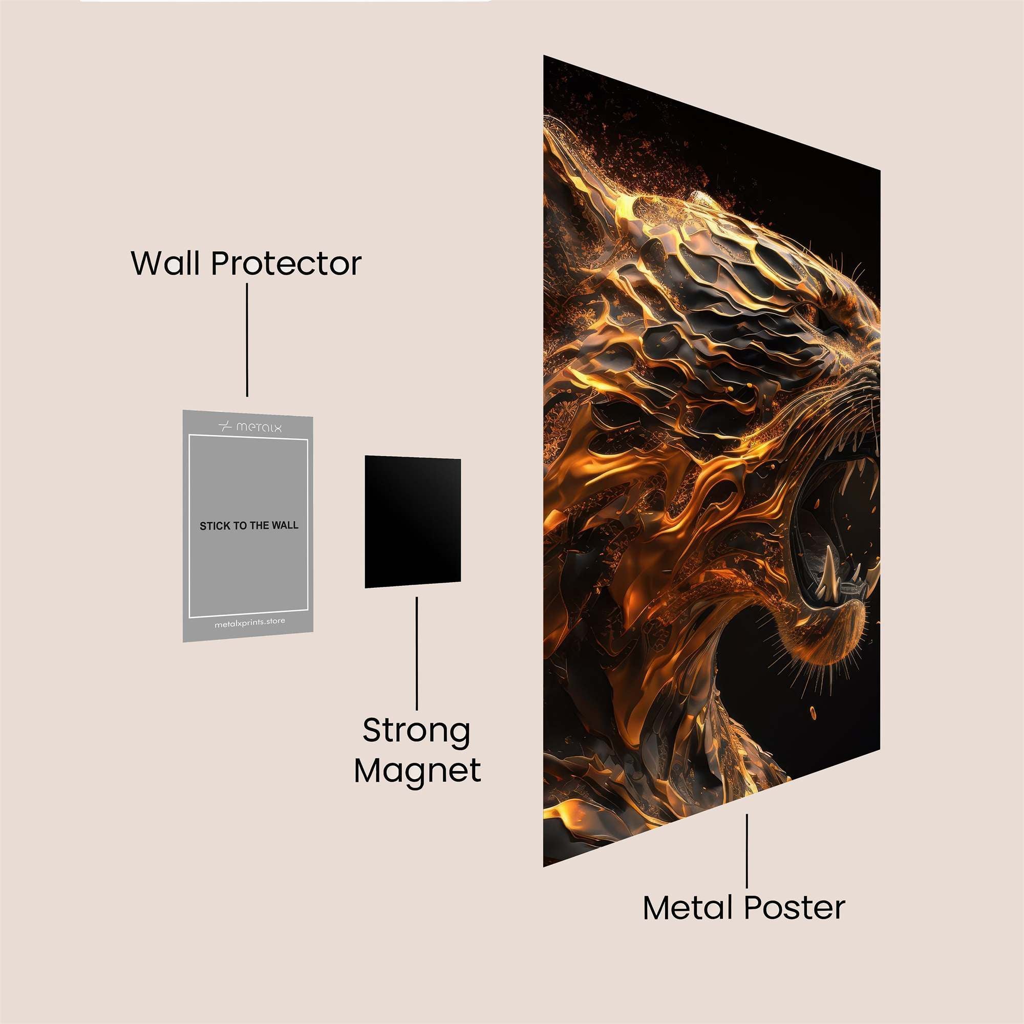 Lava Roar Safe Wall Magnetic / M