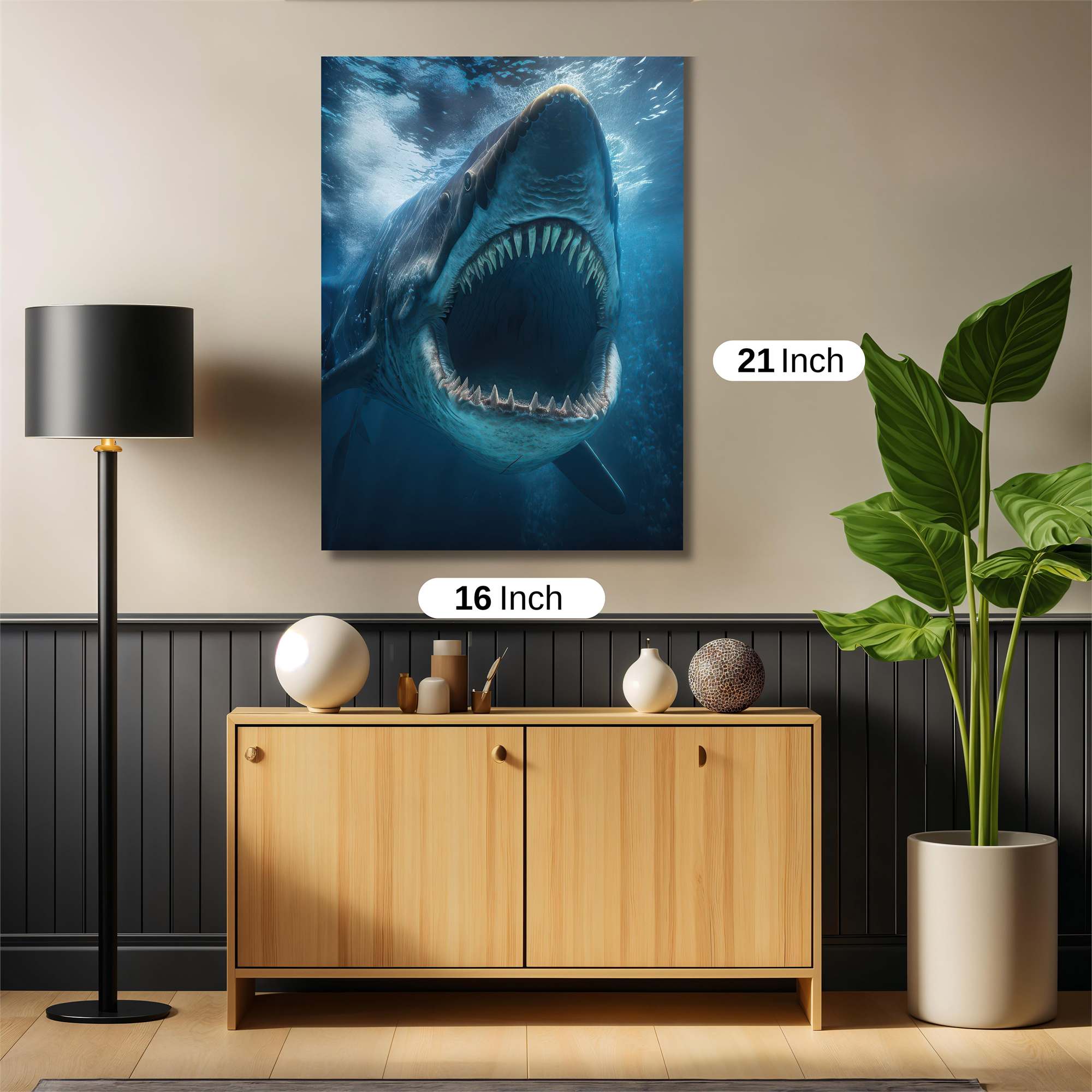 Megalodon Menace Safe Wall Magnetic / M