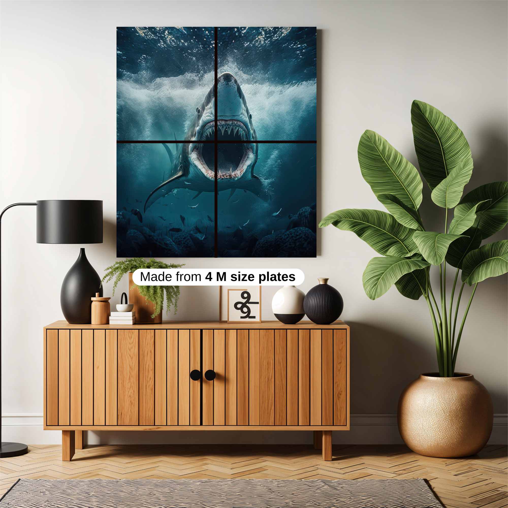 Shark Menace Safe Wall Magnetic / M