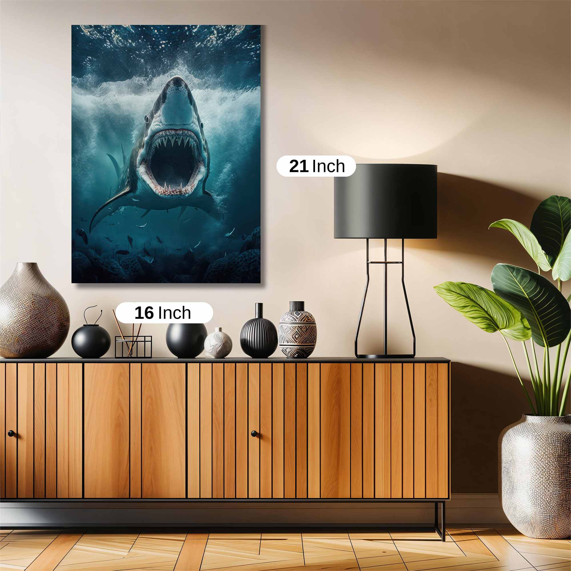 Shark Menace Safe Wall Magnetic / M