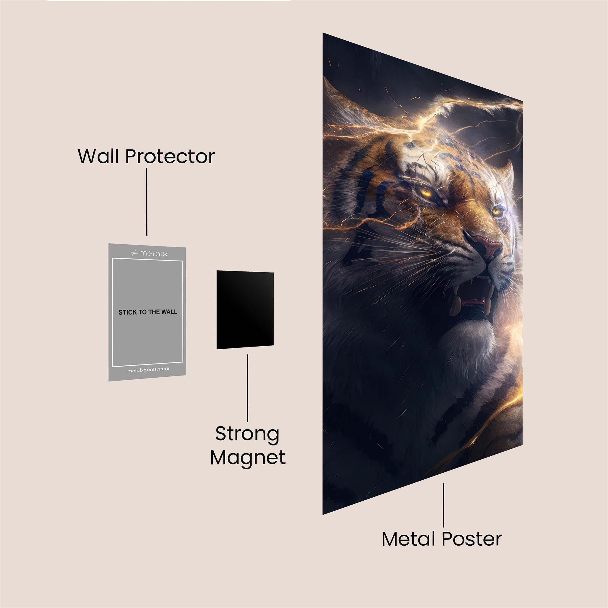 Tiger Tempest Safe Wall Magnetic / M