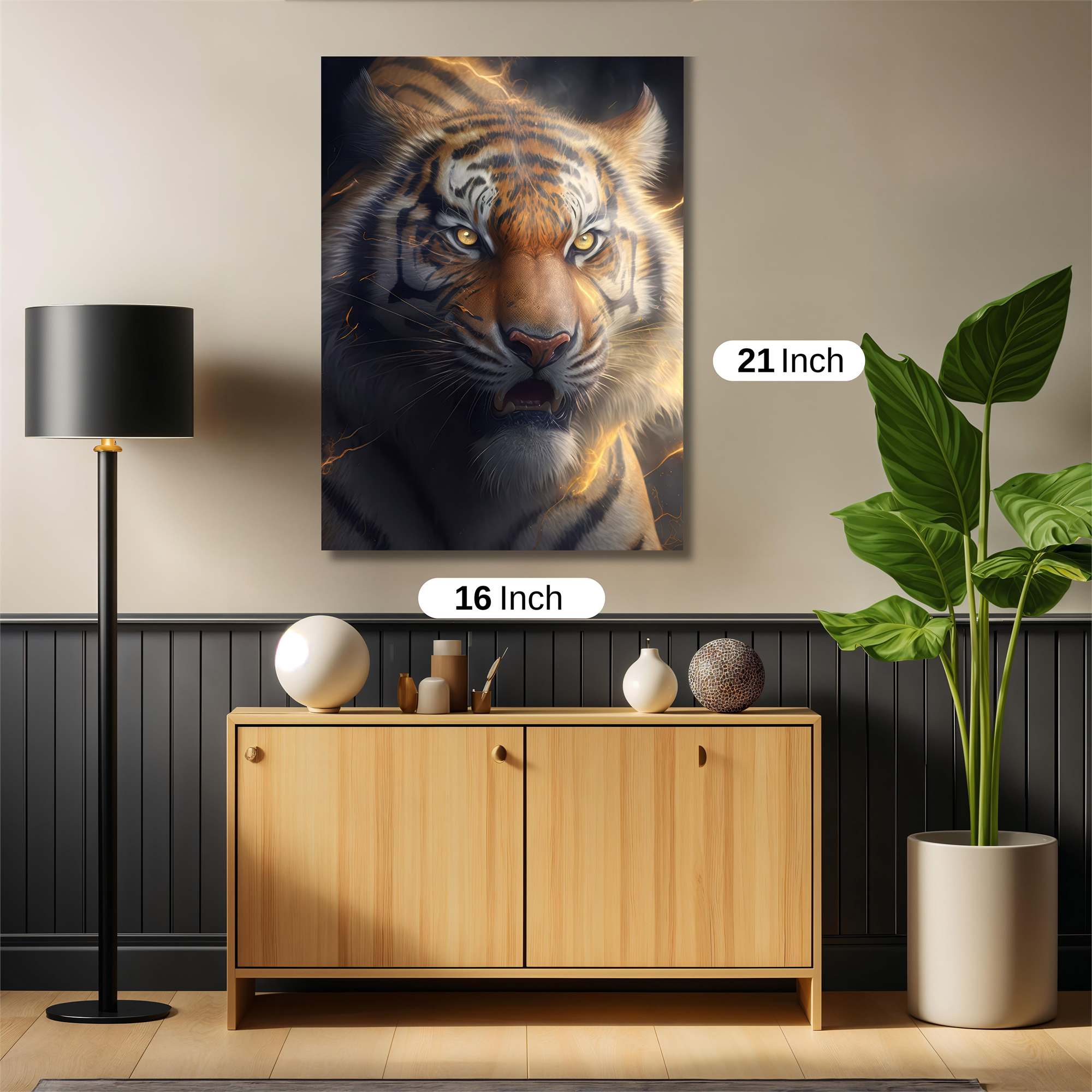 Tiger Thunder Safe Wall Magnetic / M