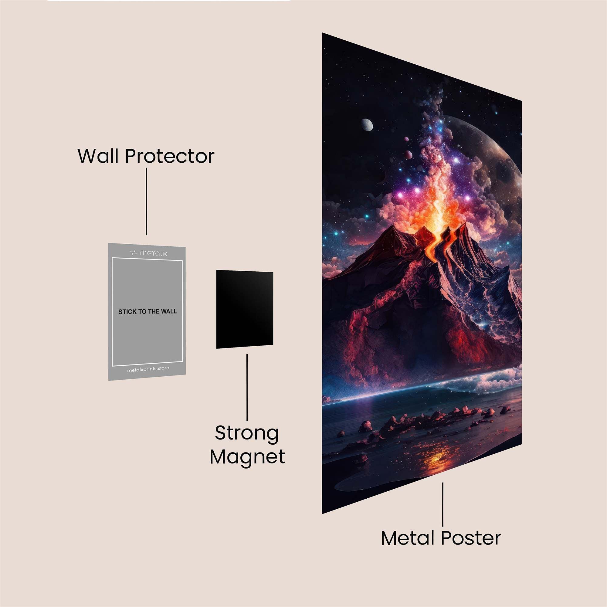 Volcano Rebirth Safe Wall Magnetic / M