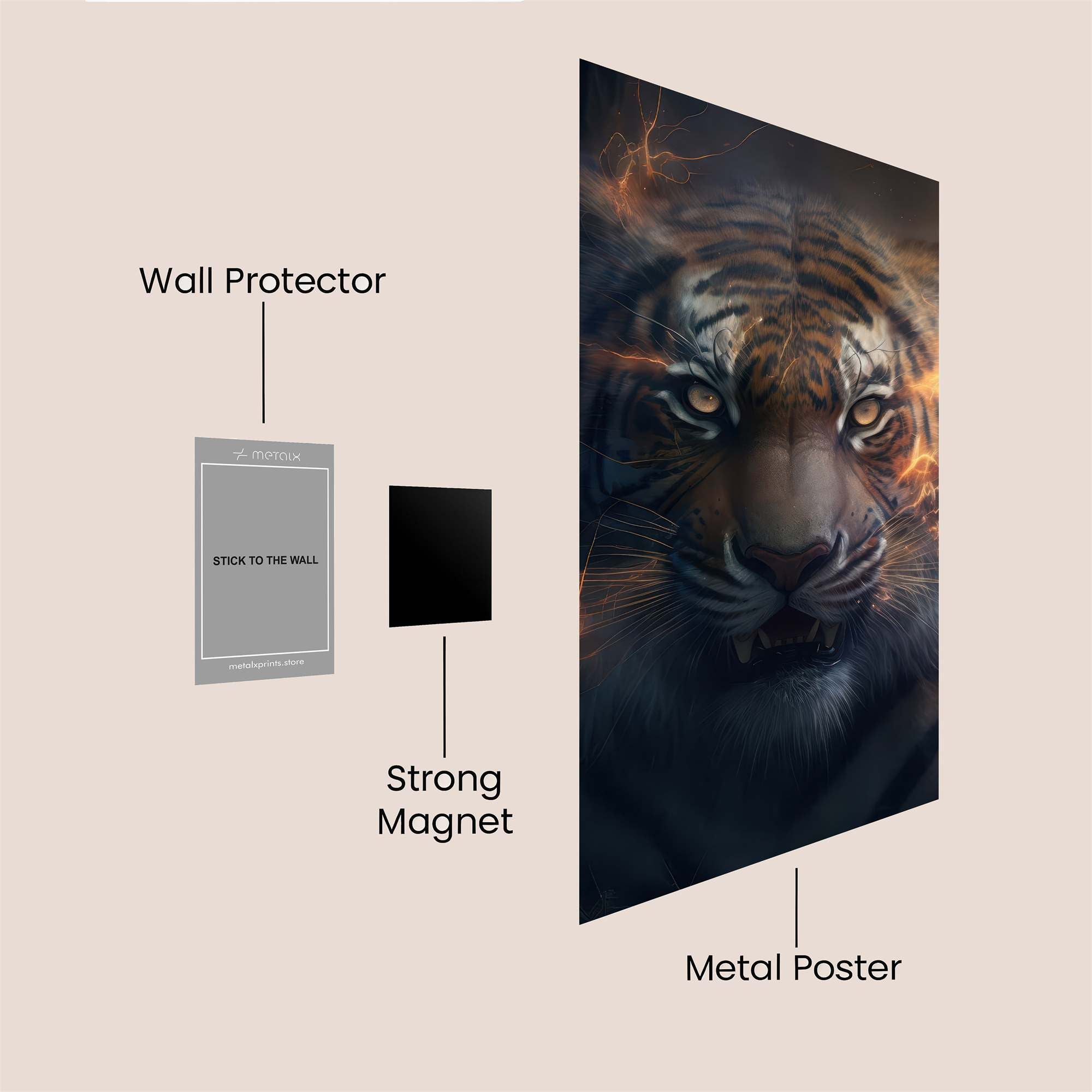 Tiger Tempest Safe Wall Magnetic / M