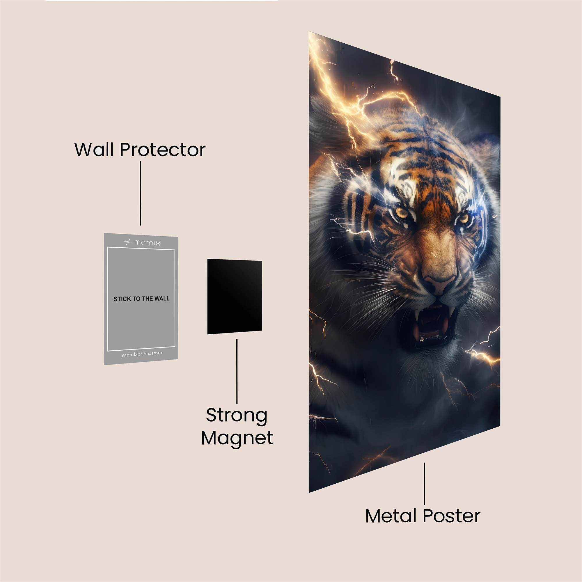 Tiger Tempest Safe Wall Magnetic / M