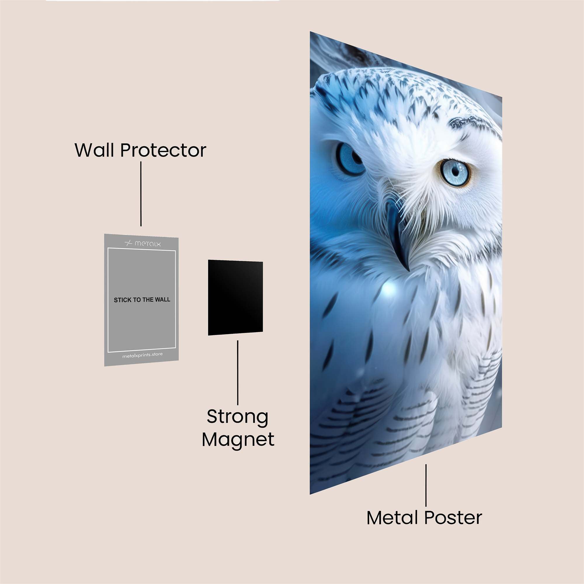 Snowy Serenity Safe Wall Magnetic / M