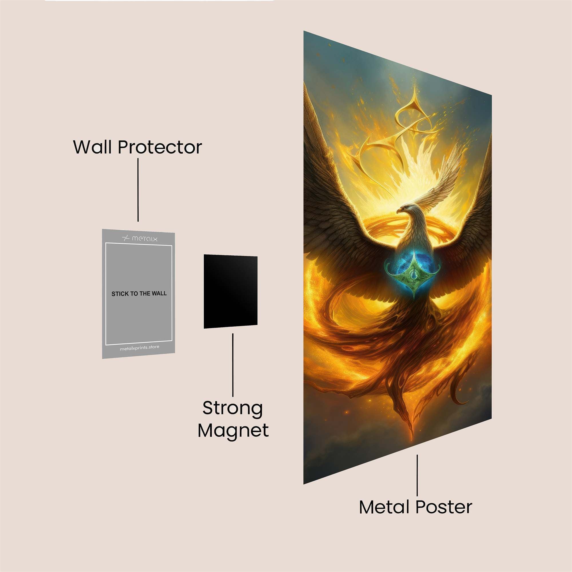 Phoenix Ascension Safe Wall Magnetic / M
