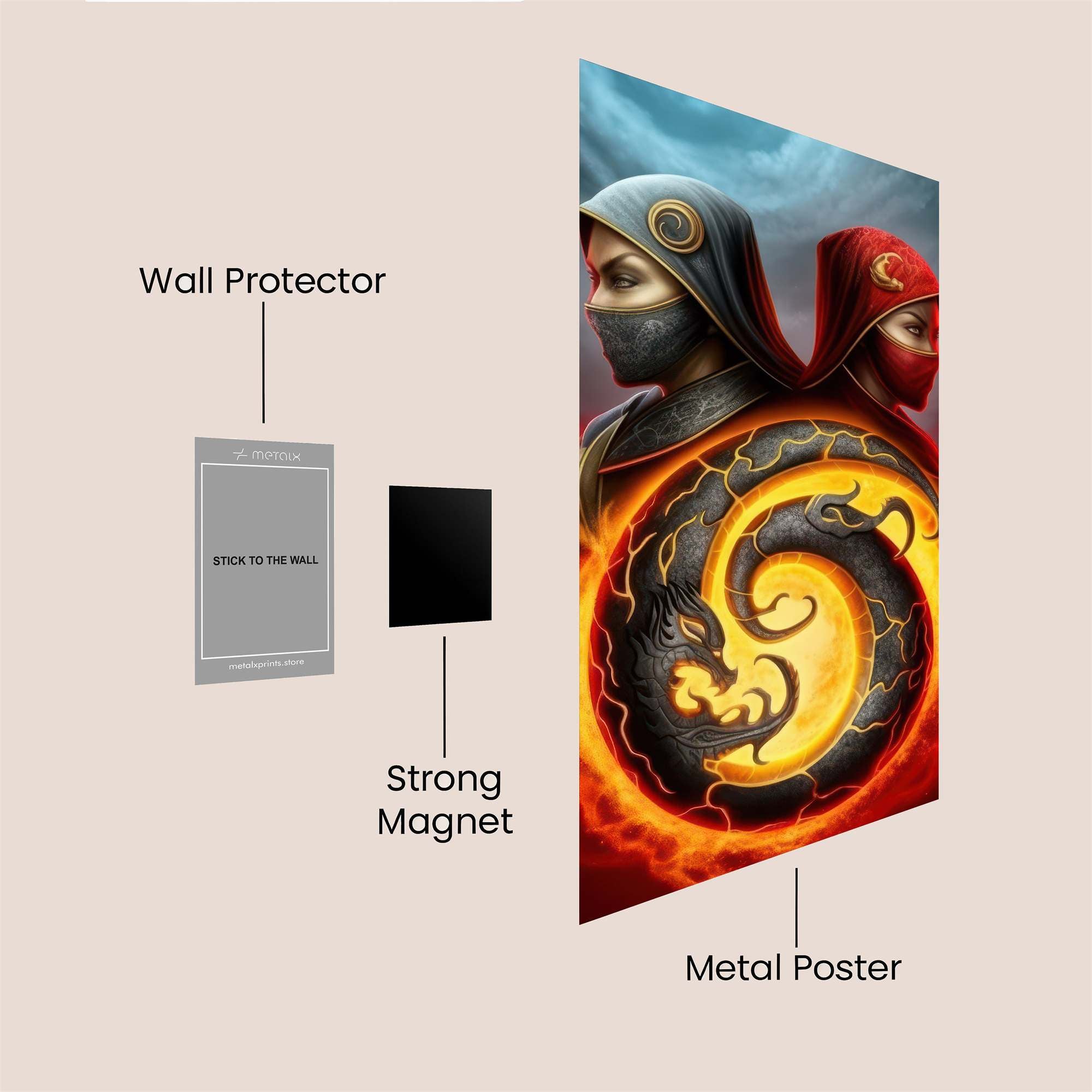 Assassins' Inferno Safe Wall Magnetic / M