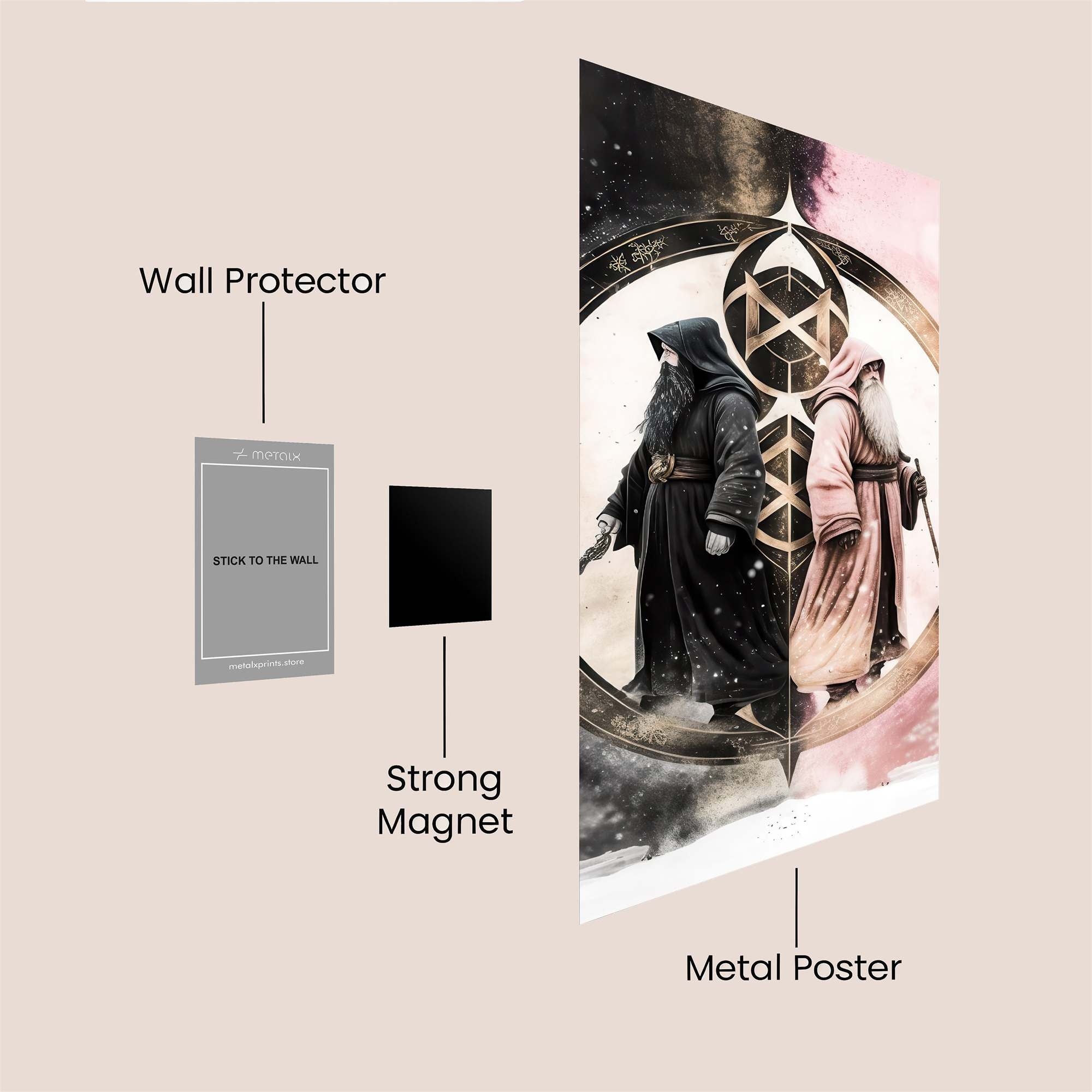 Wizards' Duality Safe Wall Magnetic / M