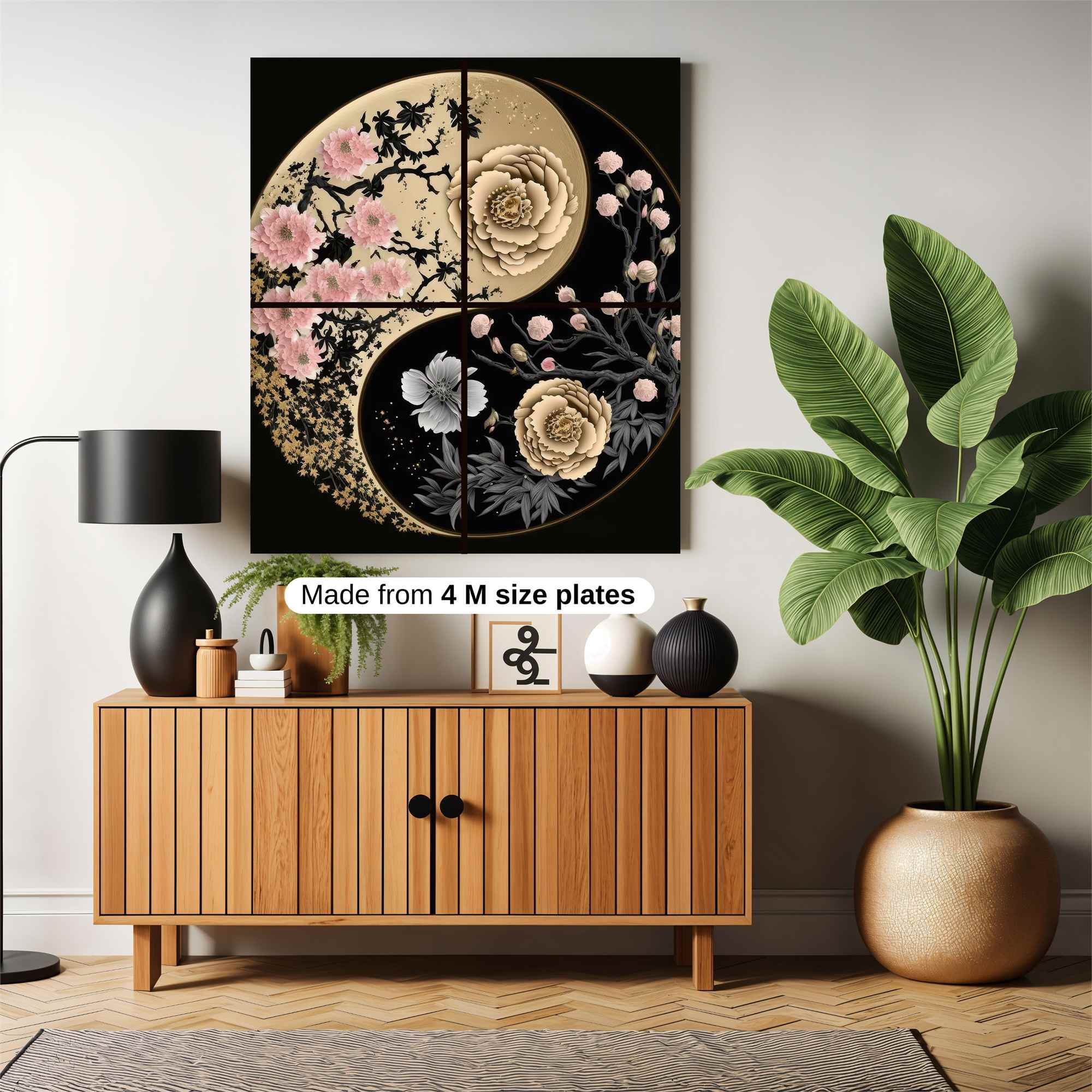 Floral Harmony Safe Wall Magnetic / M