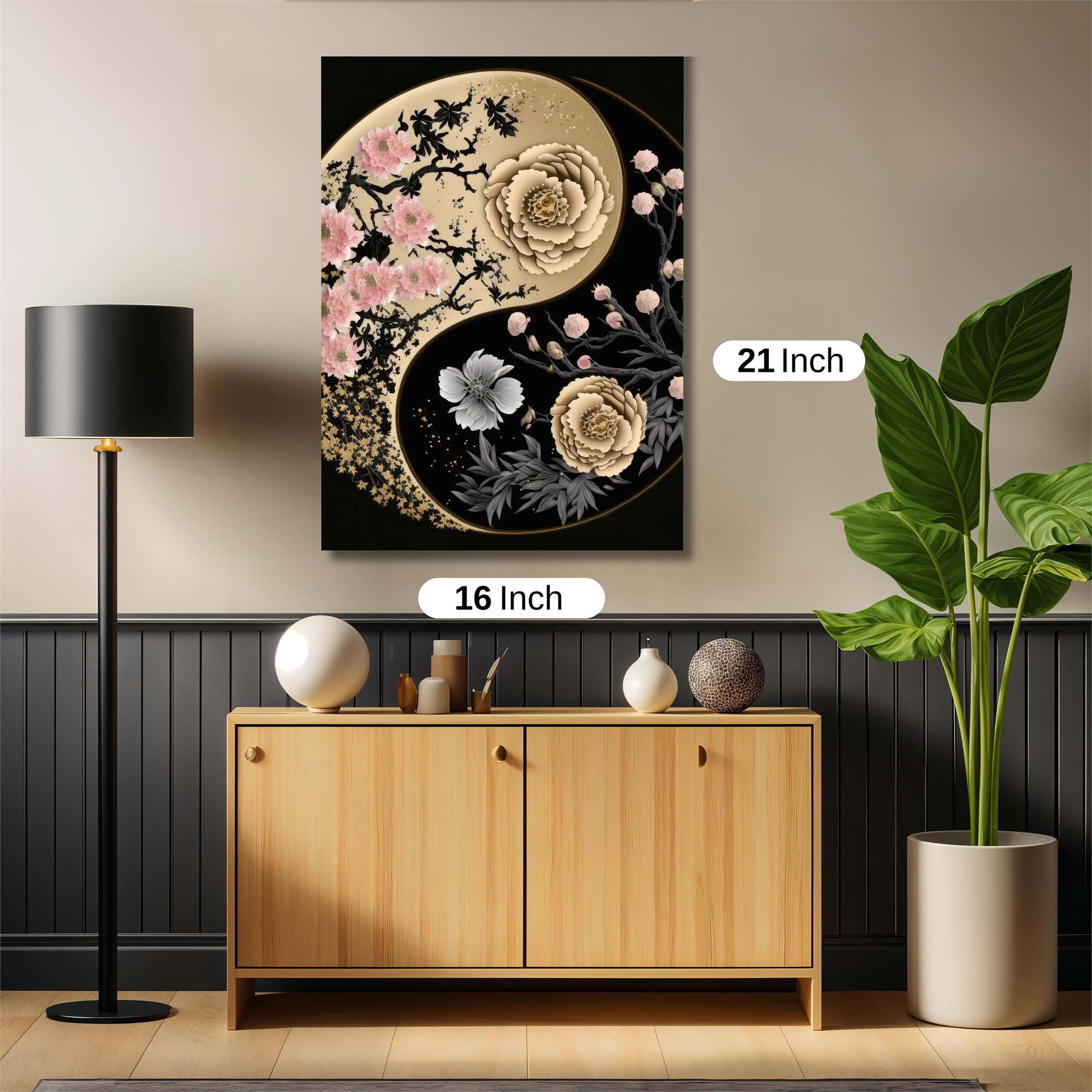 Floral Harmony Safe Wall Magnetic / M