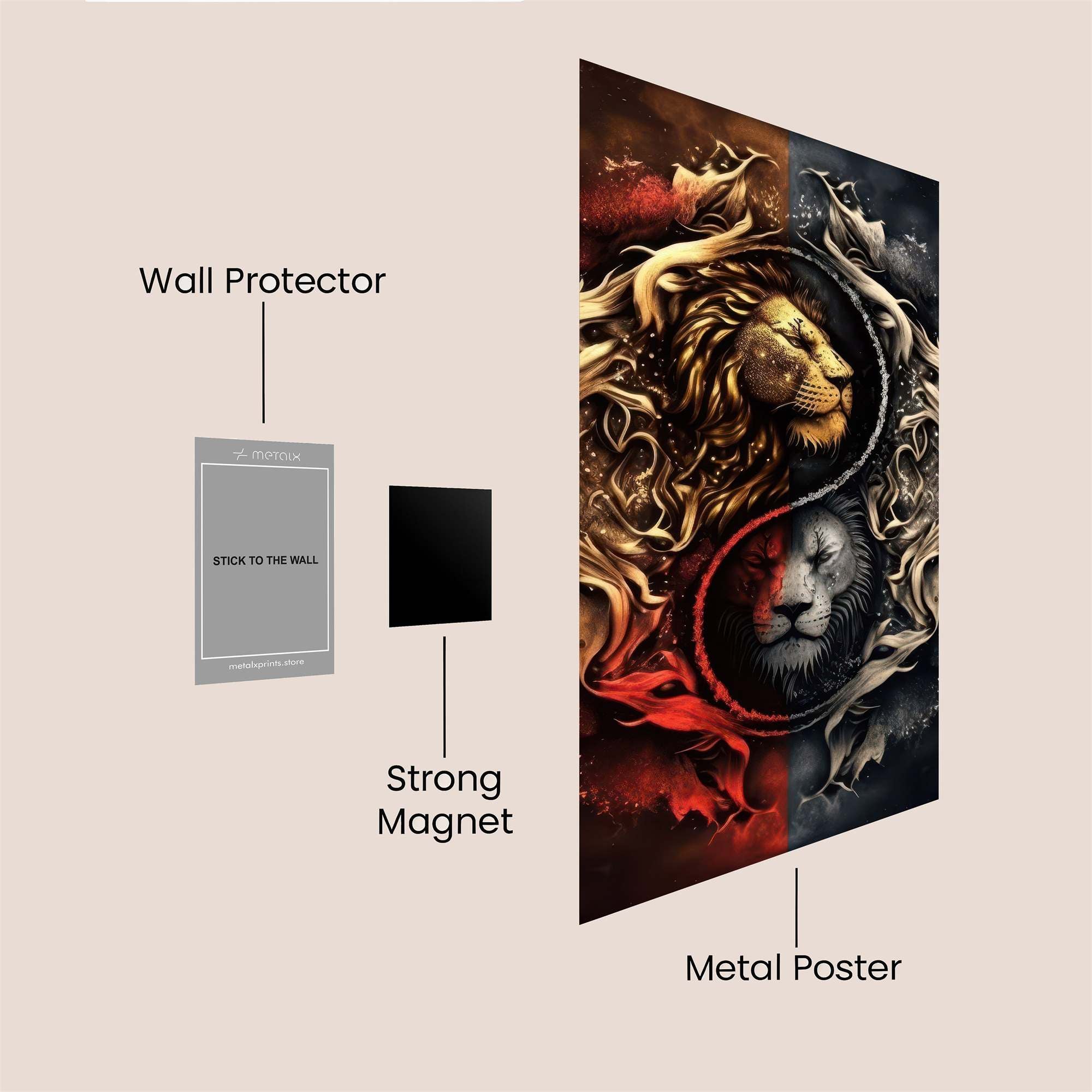 Lion Duality Safe Wall Magnetic / M