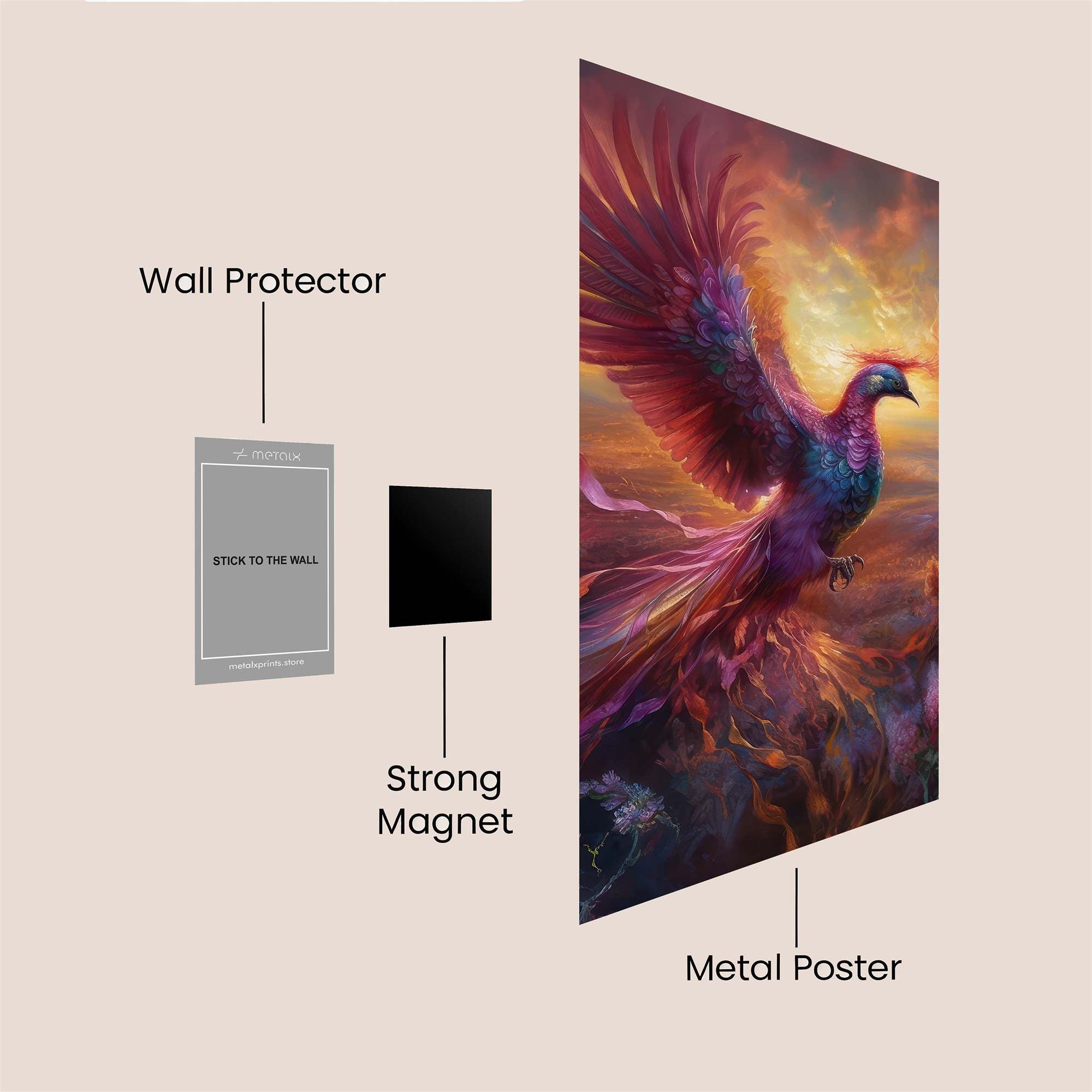 Phoenix Radiant Safe Wall Magnetic / M