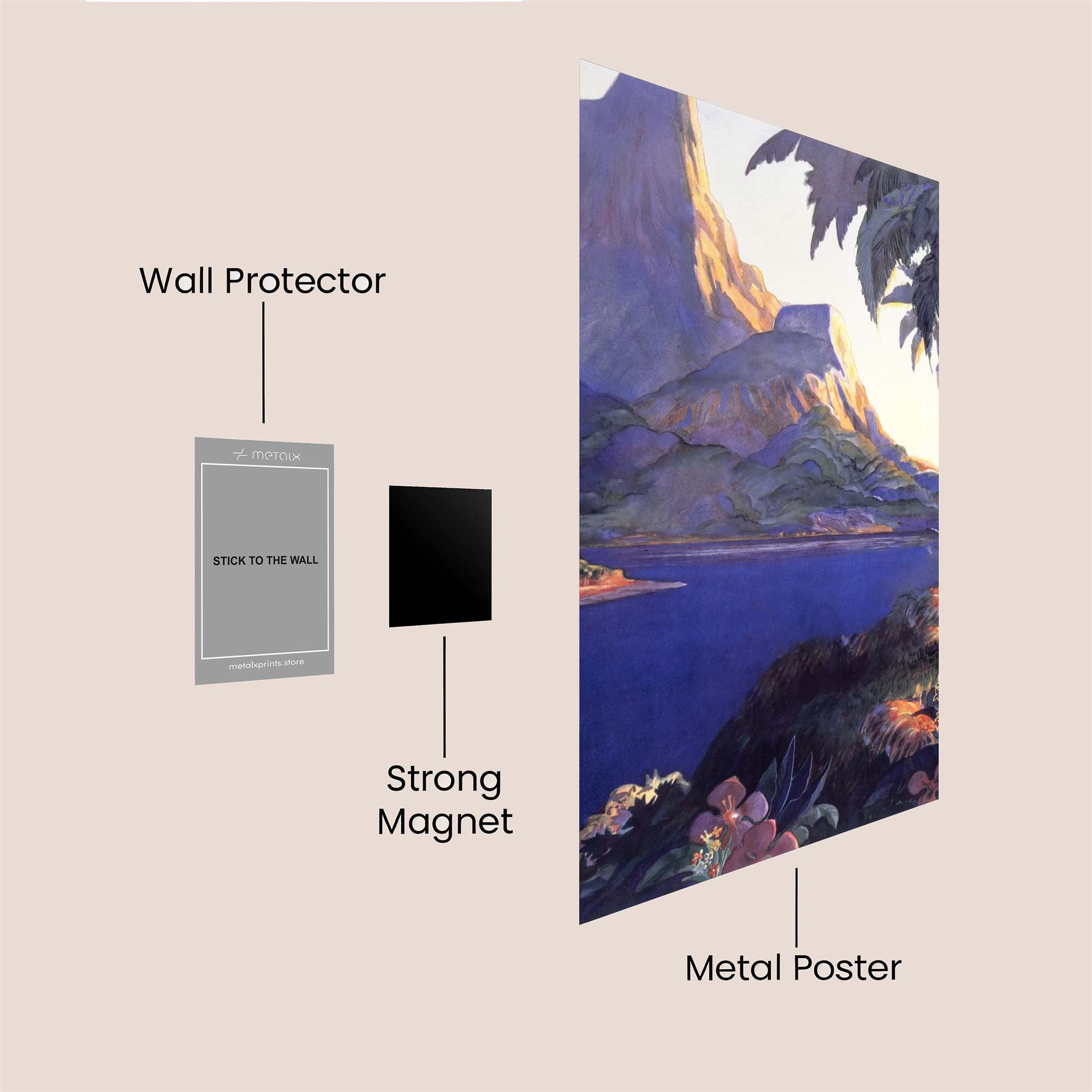 Mountain Serenity Safe Wall Magnetic / M