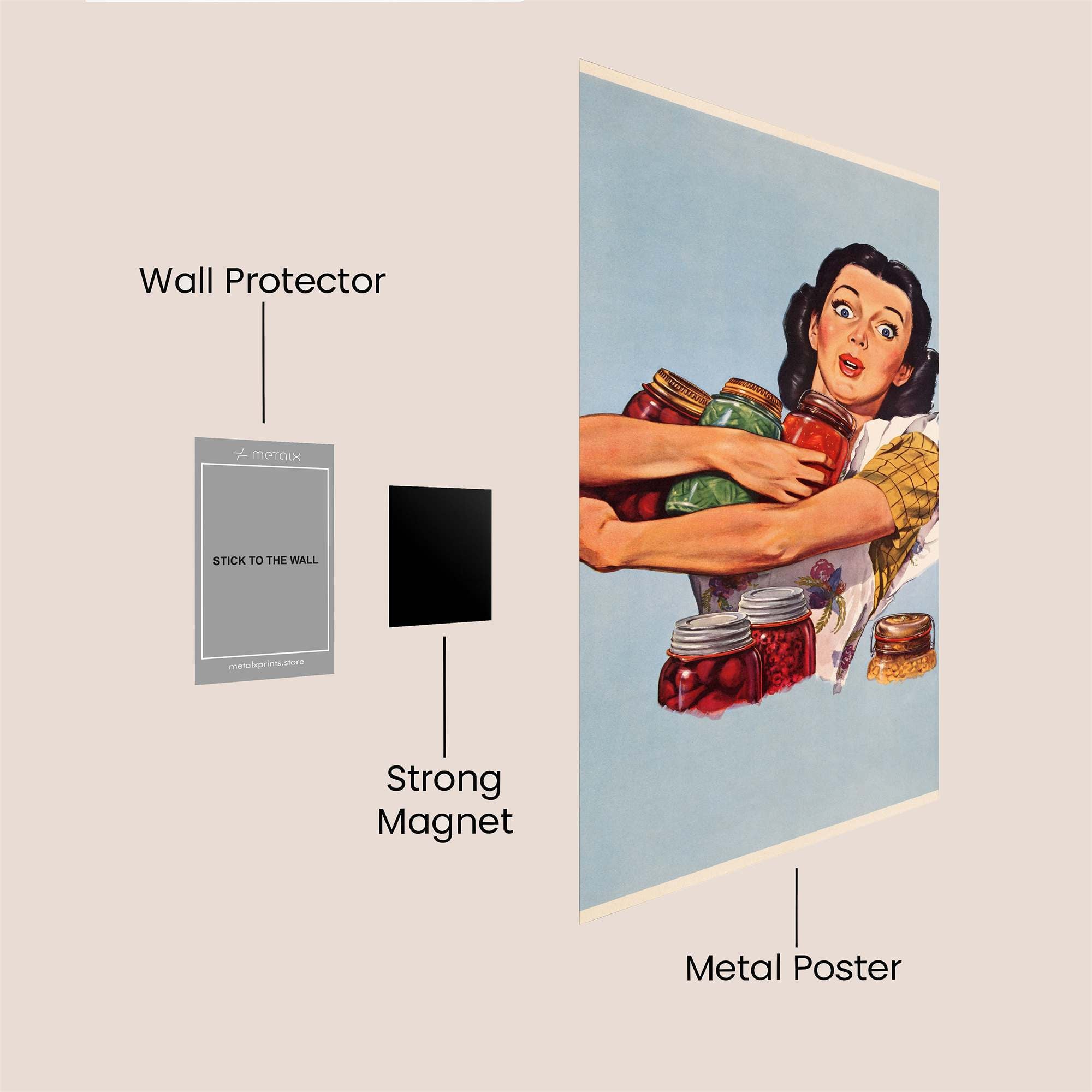 Jam Joy Safe Wall Magnetic / M
