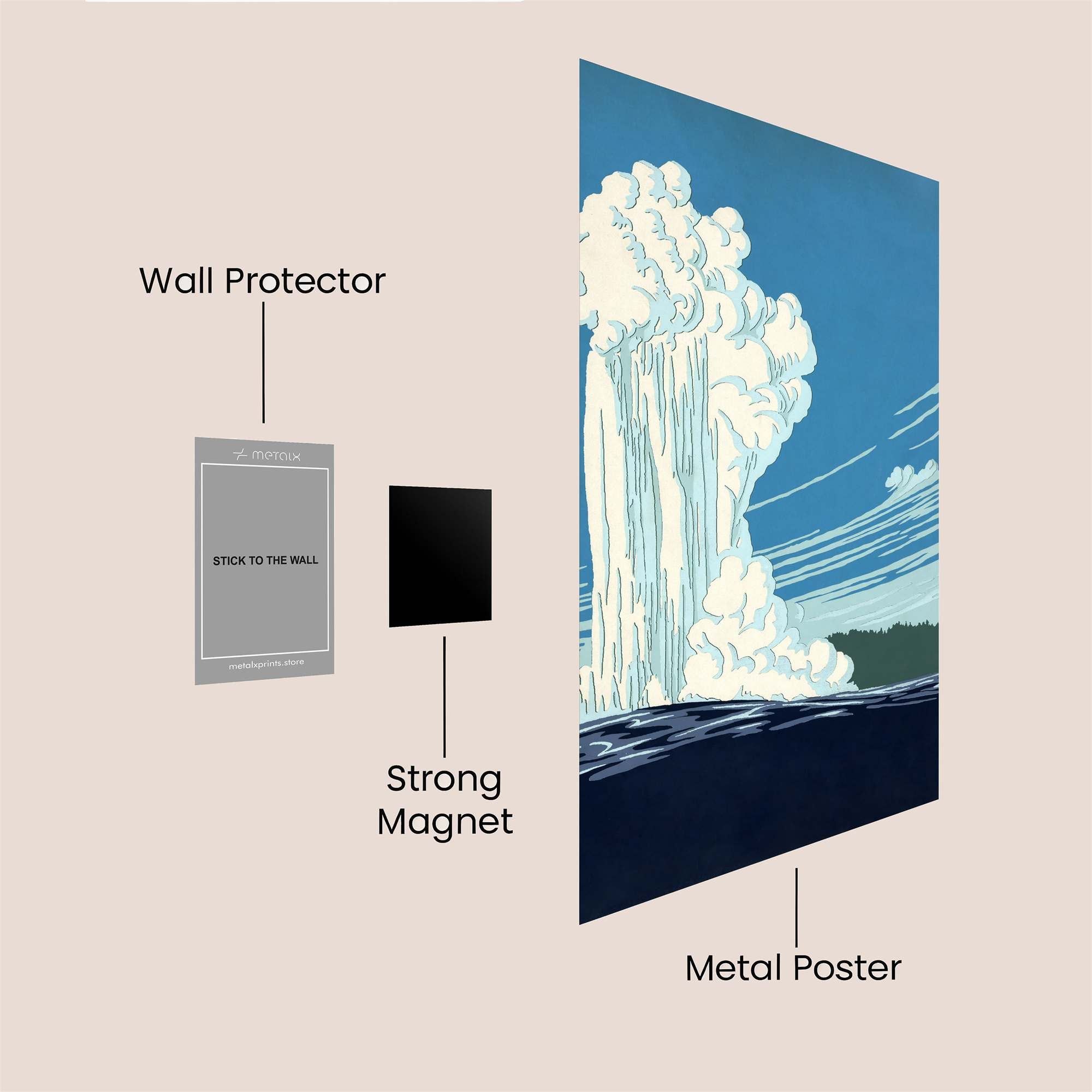 OldFaithful Majestic Safe Wall Magnetic / M