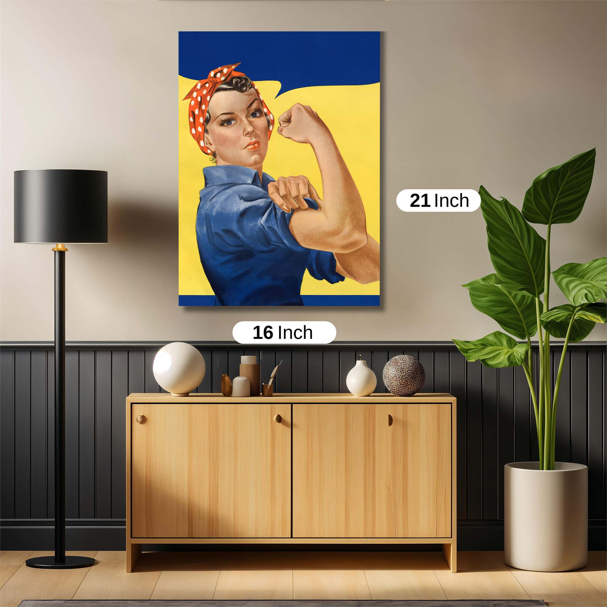 Rosie Empowered Safe Wall Magnetic / M