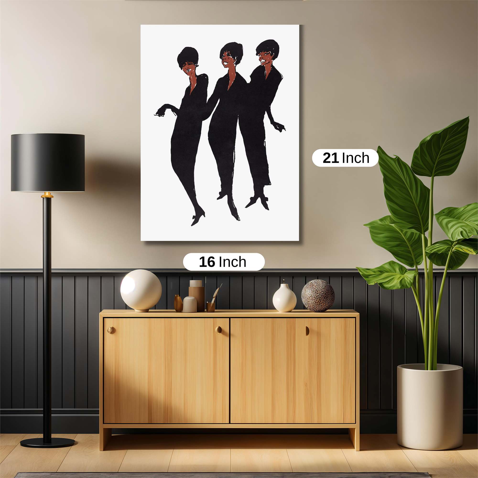 Silhouettes Serene Safe Wall Magnetic / M