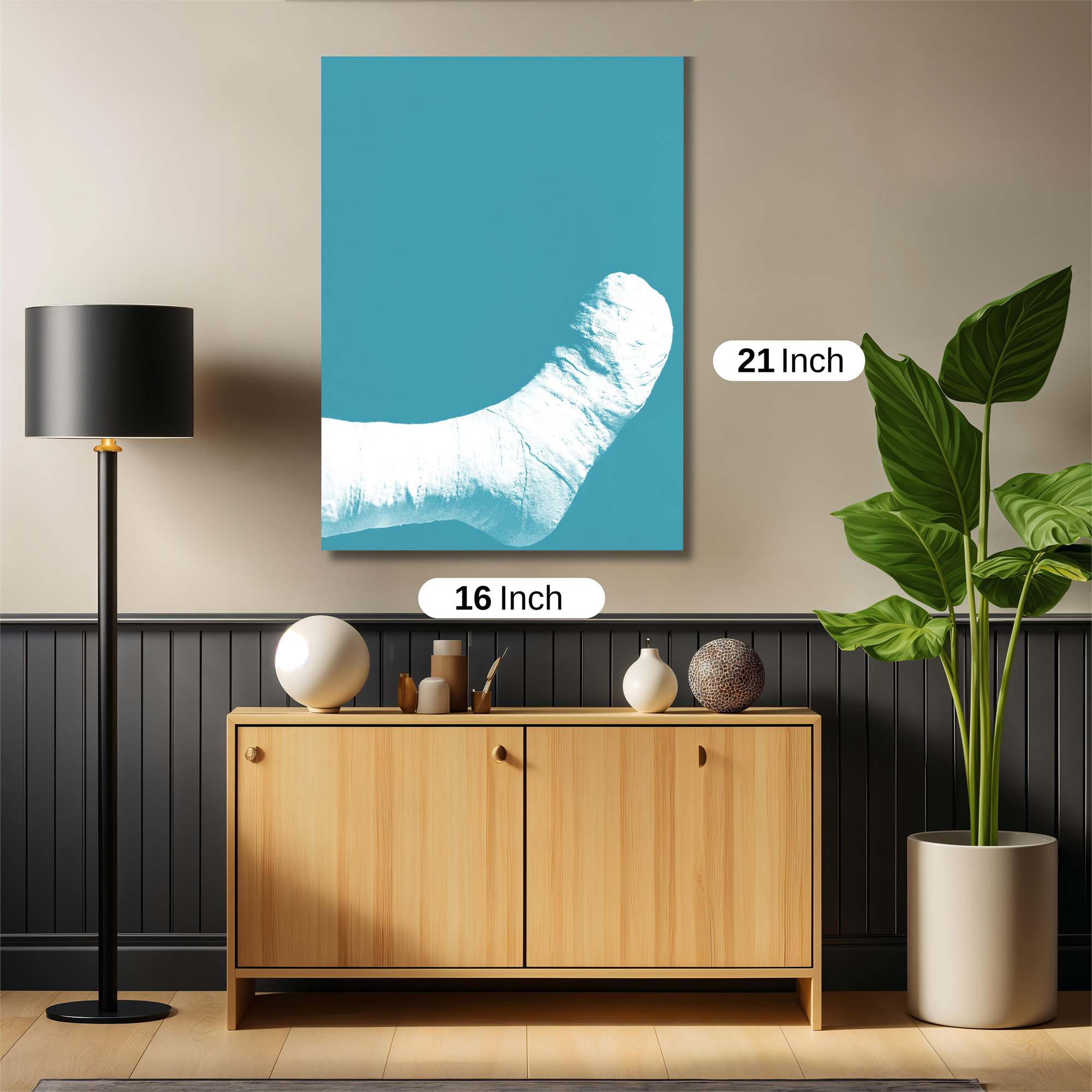 Foot Fractured Safe Wall Magnetic / M