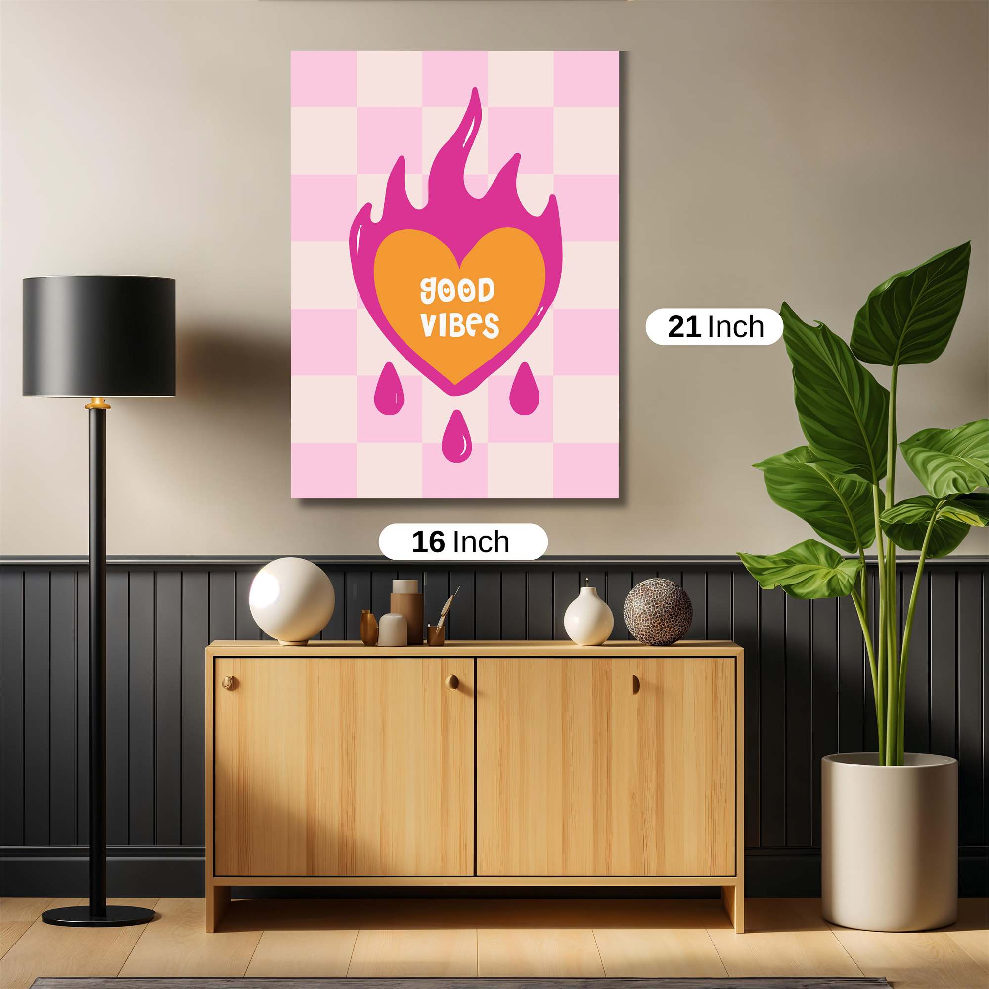 Flame Love Safe Wall Magnetic / M
