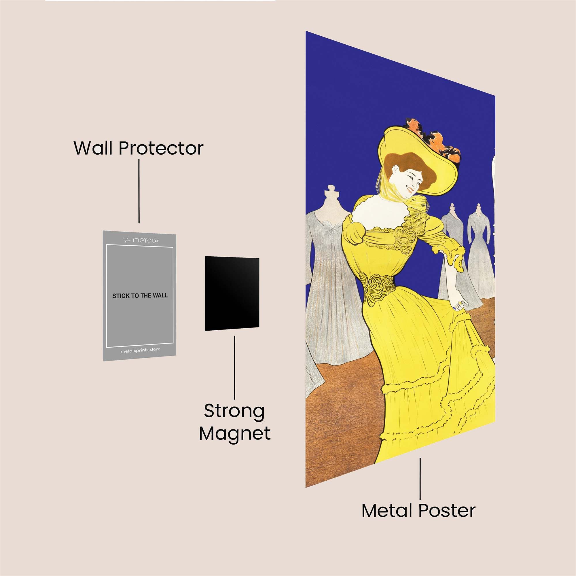 Fashion Elegance Safe Wall Magnetic / M