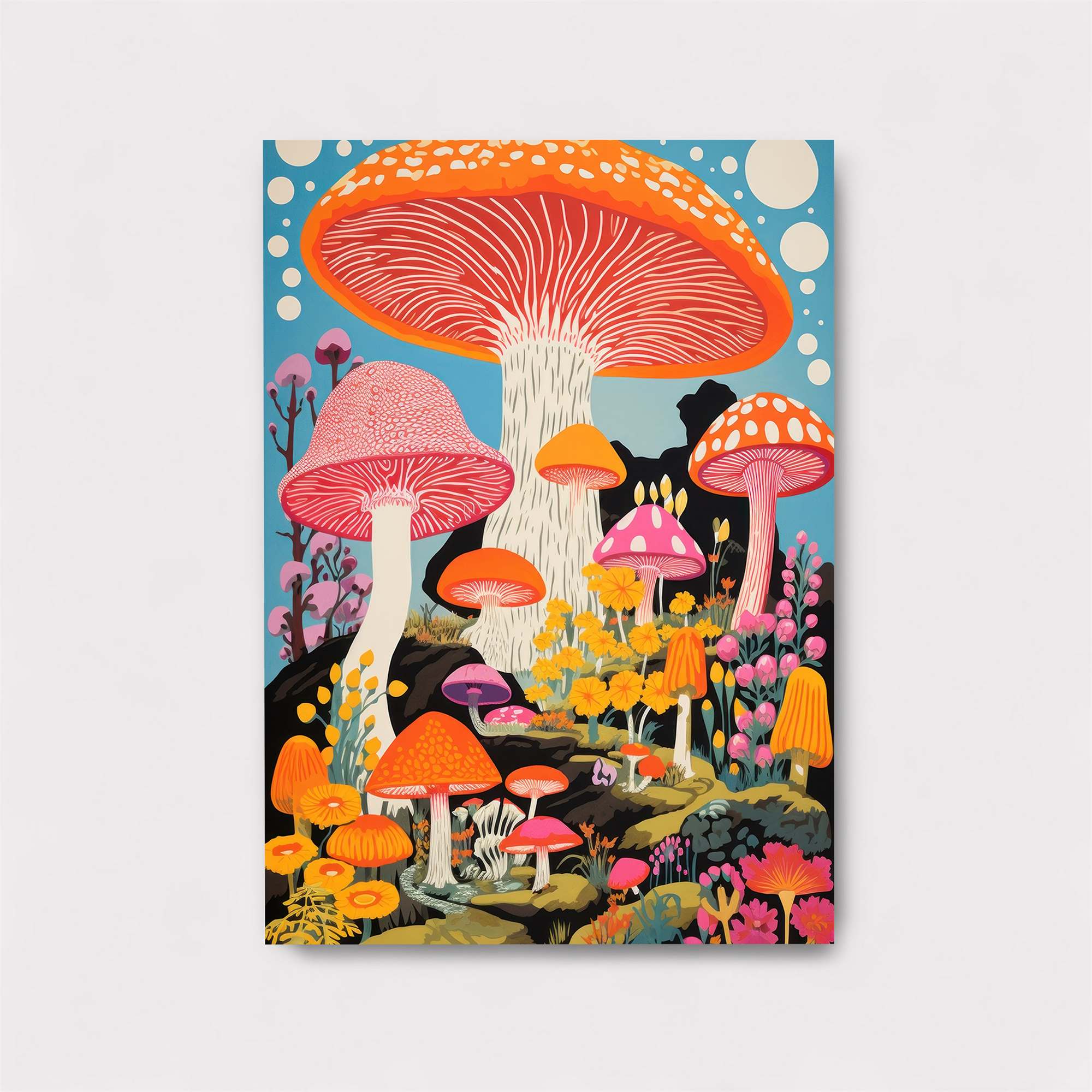 Mushroom Dreamscape Safe Wall Magnetic / M