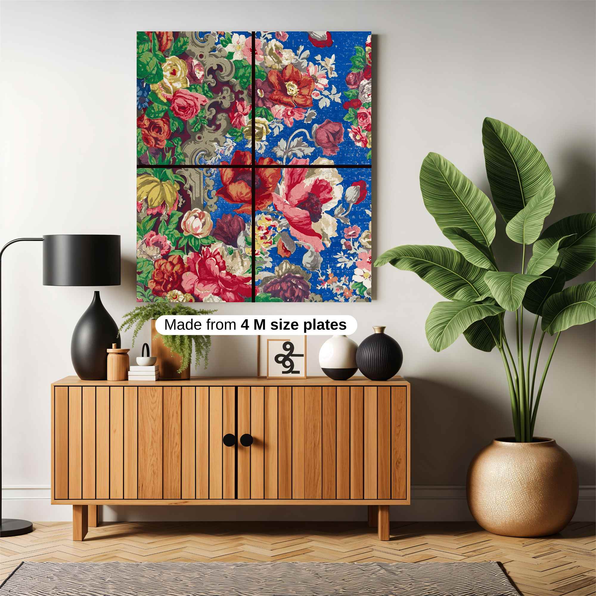 Floral Whimsy Safe Wall Magnetic / M