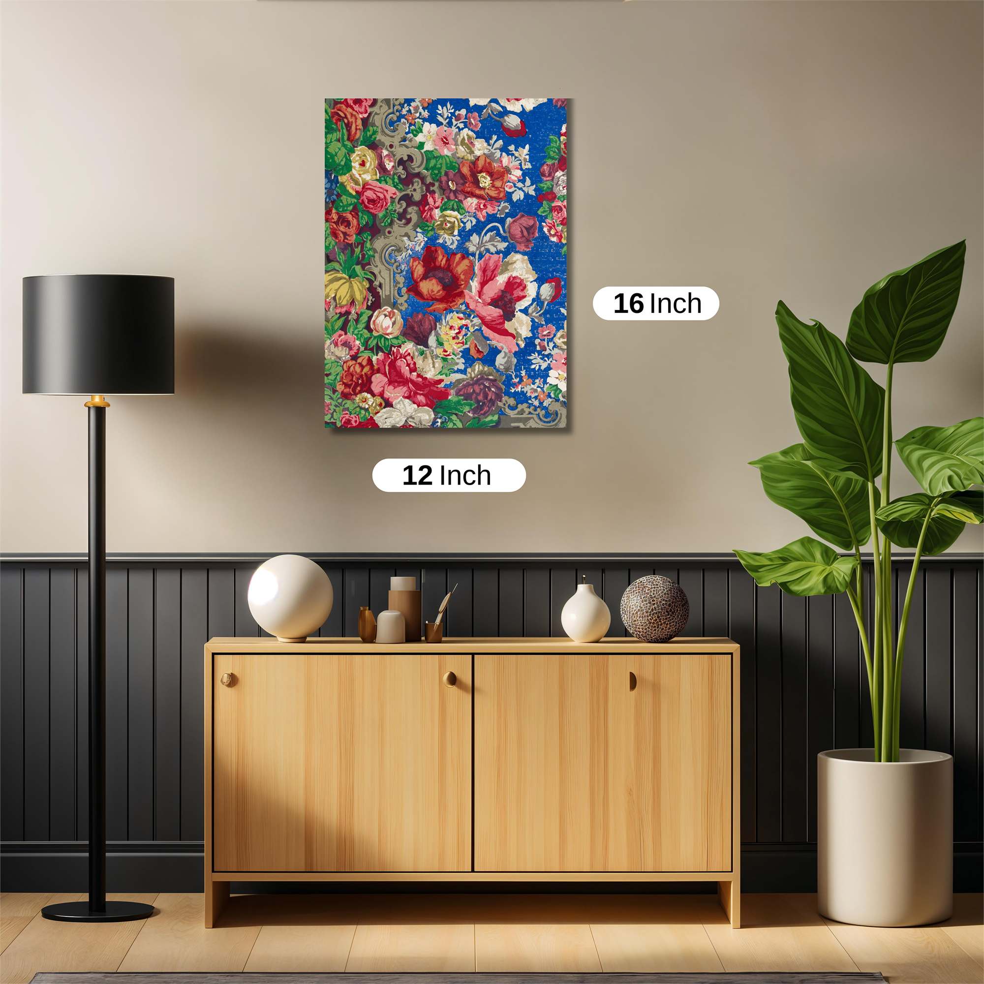Floral Whimsy Safe Wall Magnetic / M