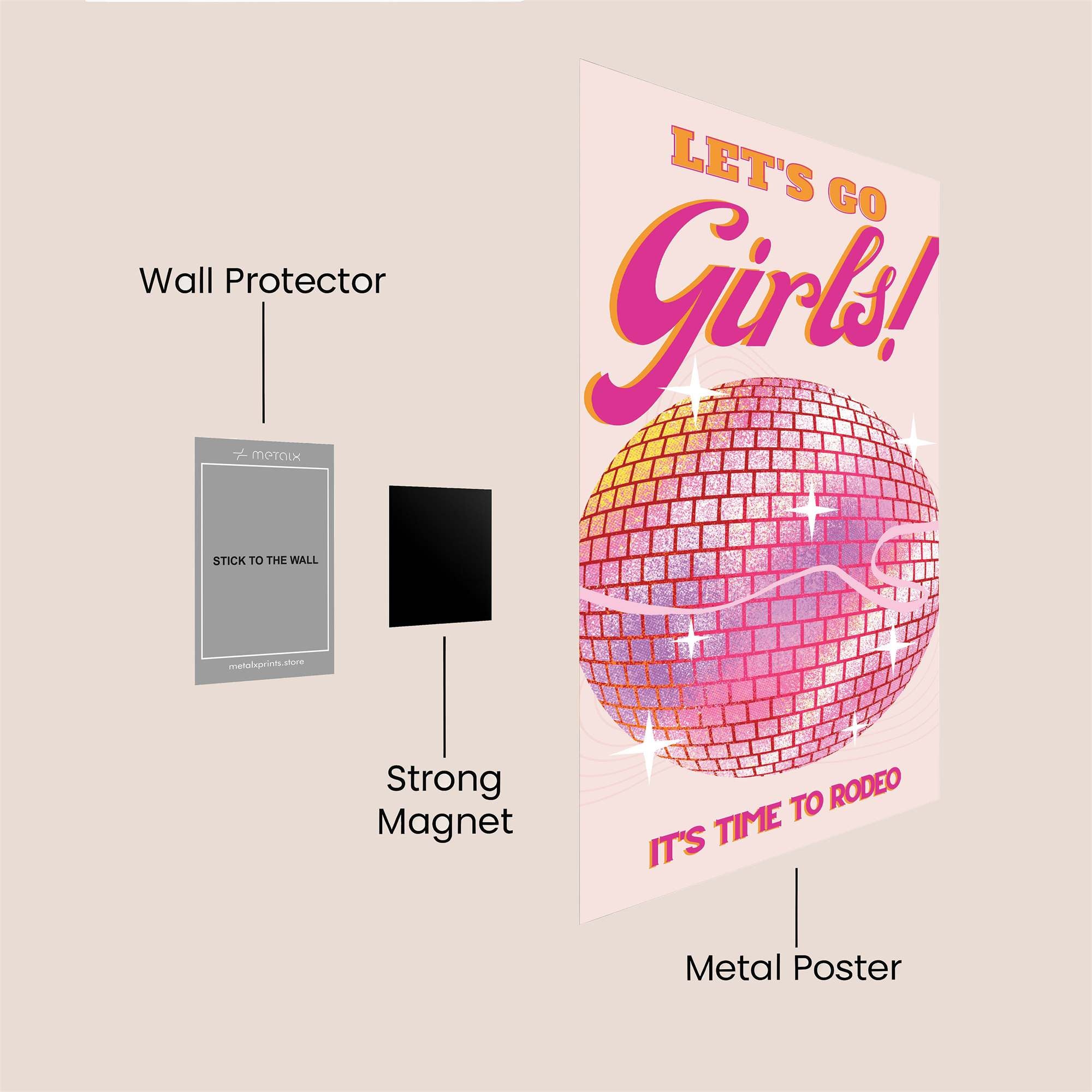 Disco Delight Safe Wall Magnetic / M