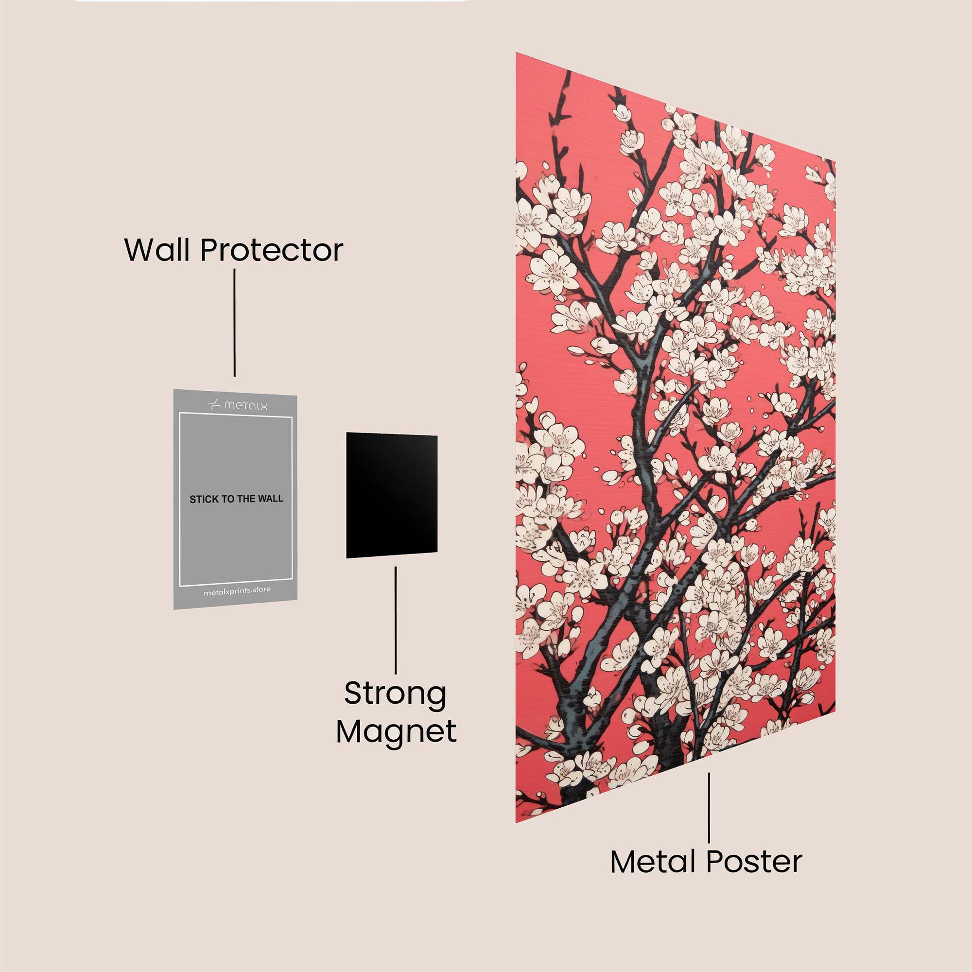 Blossom Serenity Safe Wall Magnetic / M