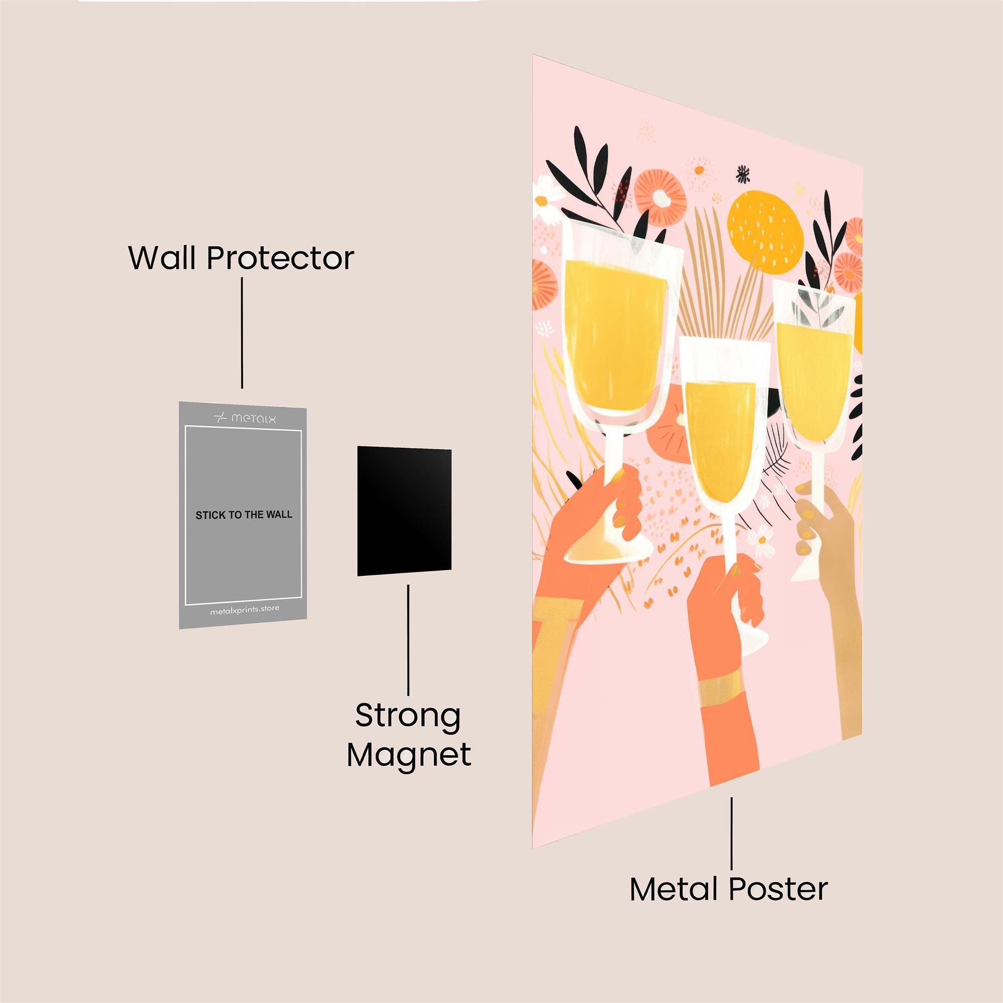 Cheers Vibrant Safe Wall Magnetic / M