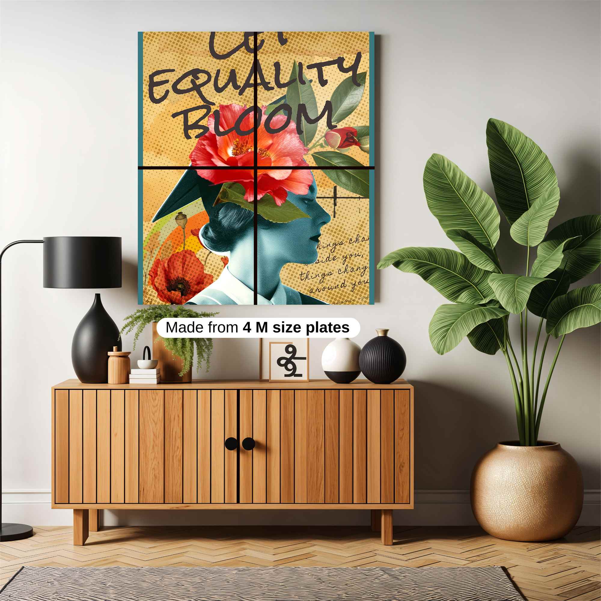 Equality Flourishes Safe Wall Magnetic / M