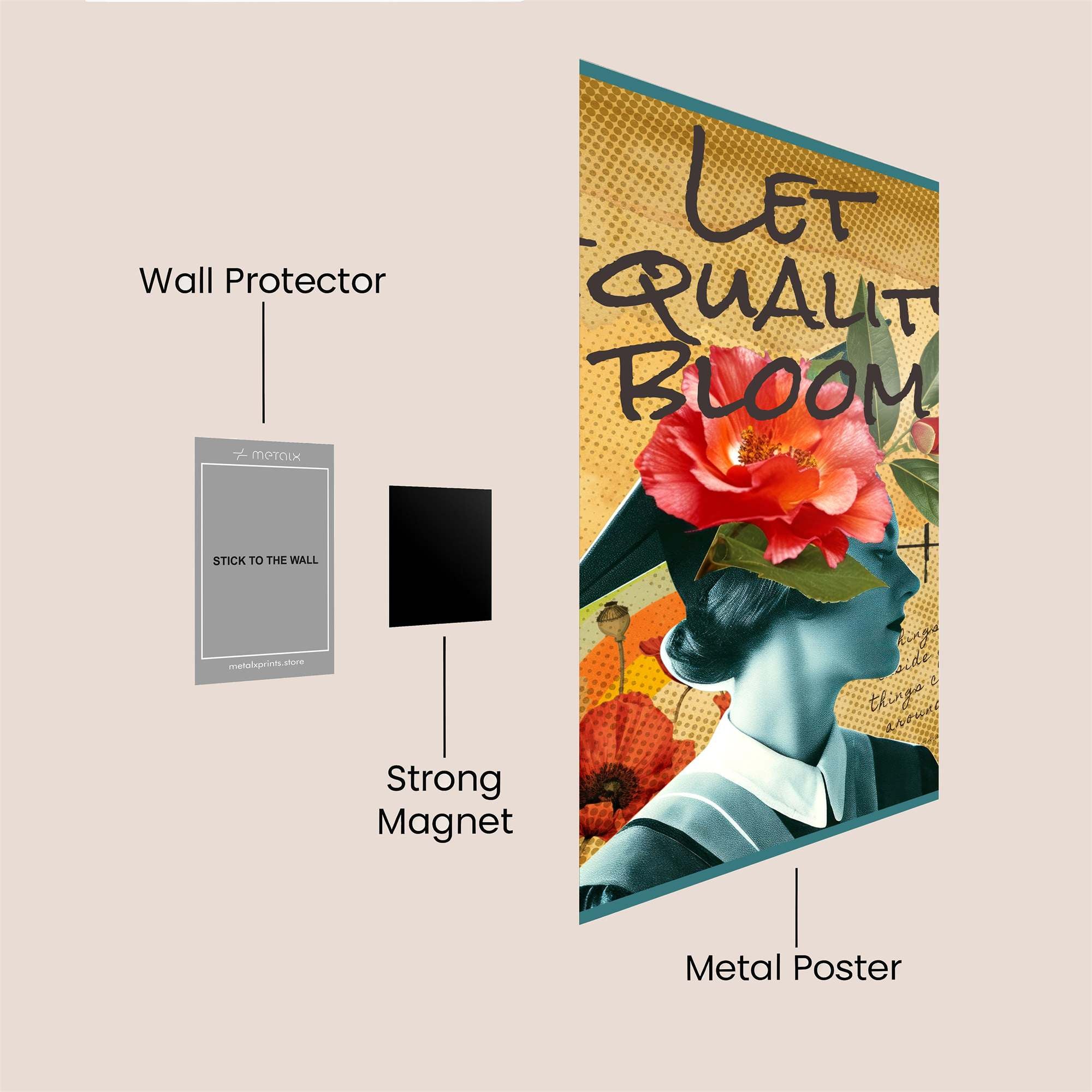 Equality Flourishes Safe Wall Magnetic / M