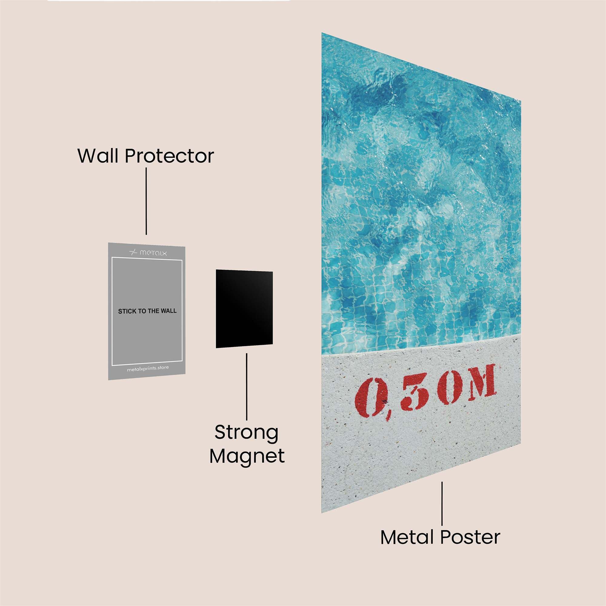 Pool Serenity Safe Wall Magnetic / M