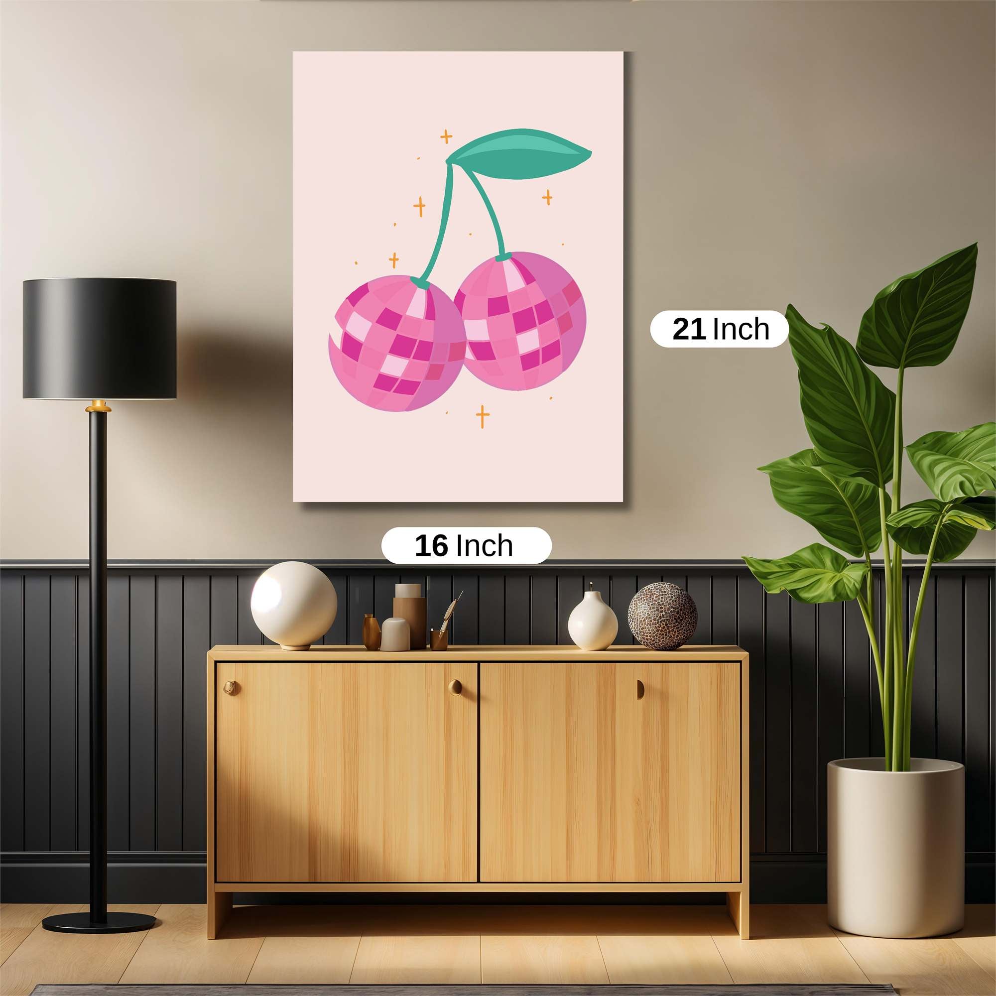 Disco Cherries Safe Wall Magnetic / M