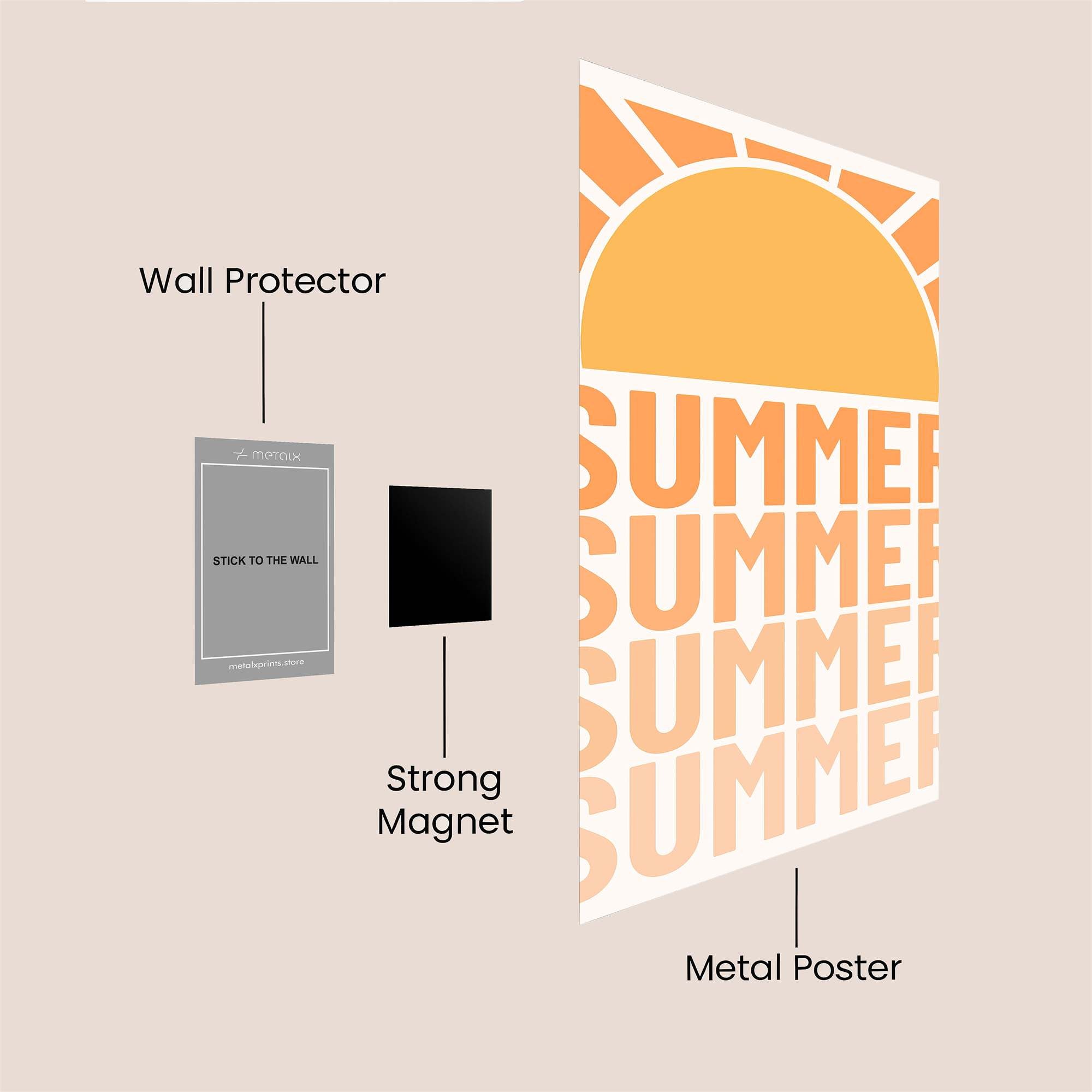 Sunrise Serenity Safe Wall Magnetic / M
