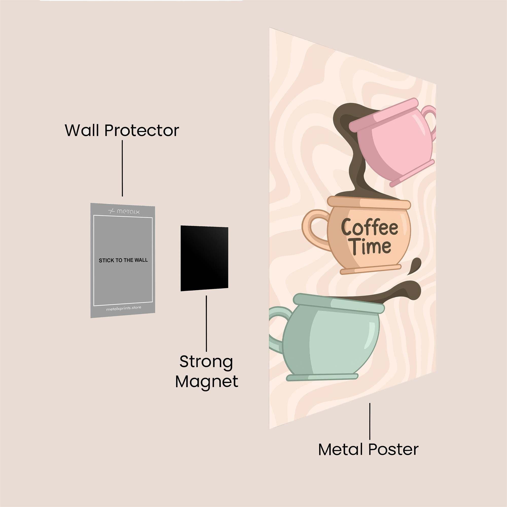 Coffee Chaos Safe Wall Magnetic / M