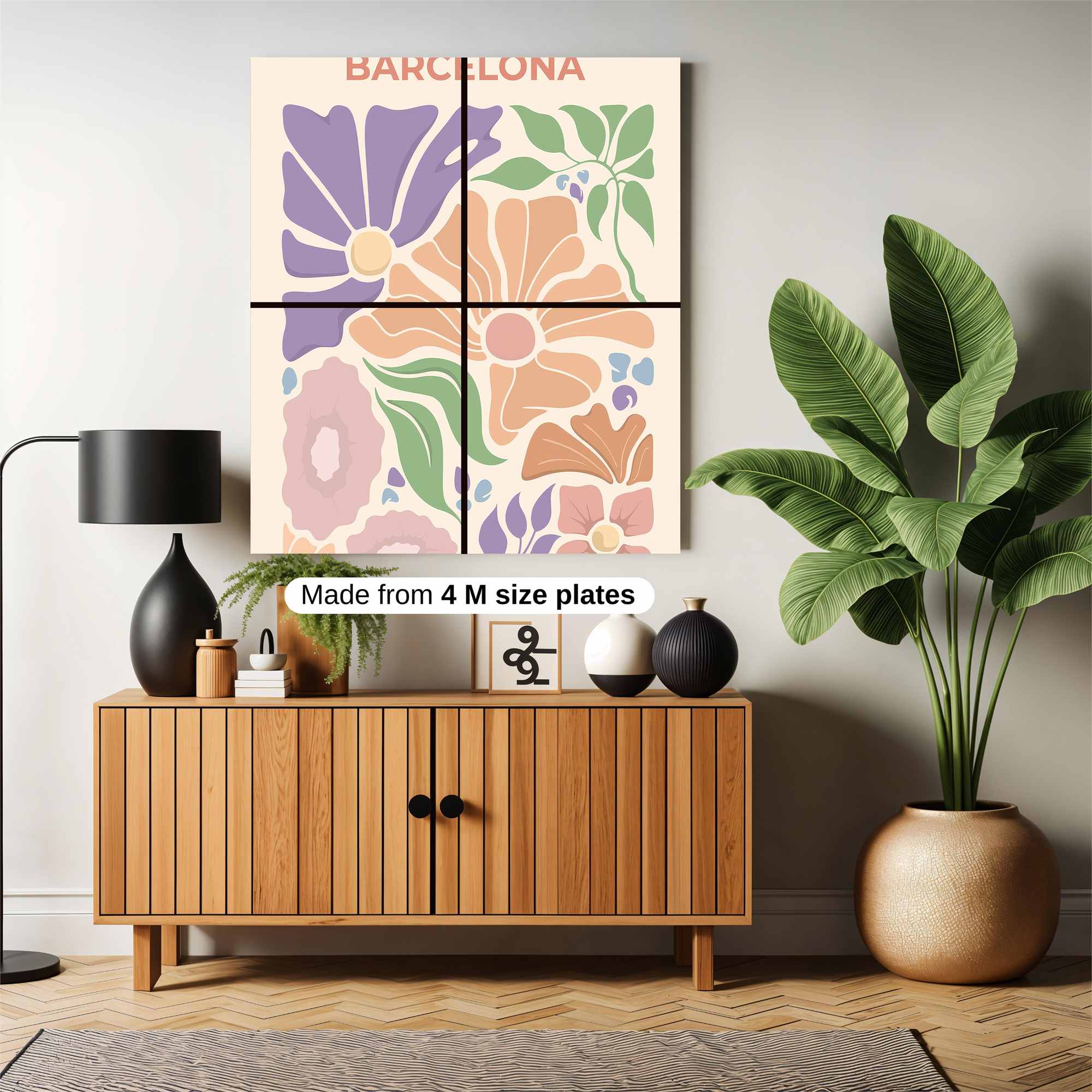 Barcelona Bloom Safe Wall Magnetic / M