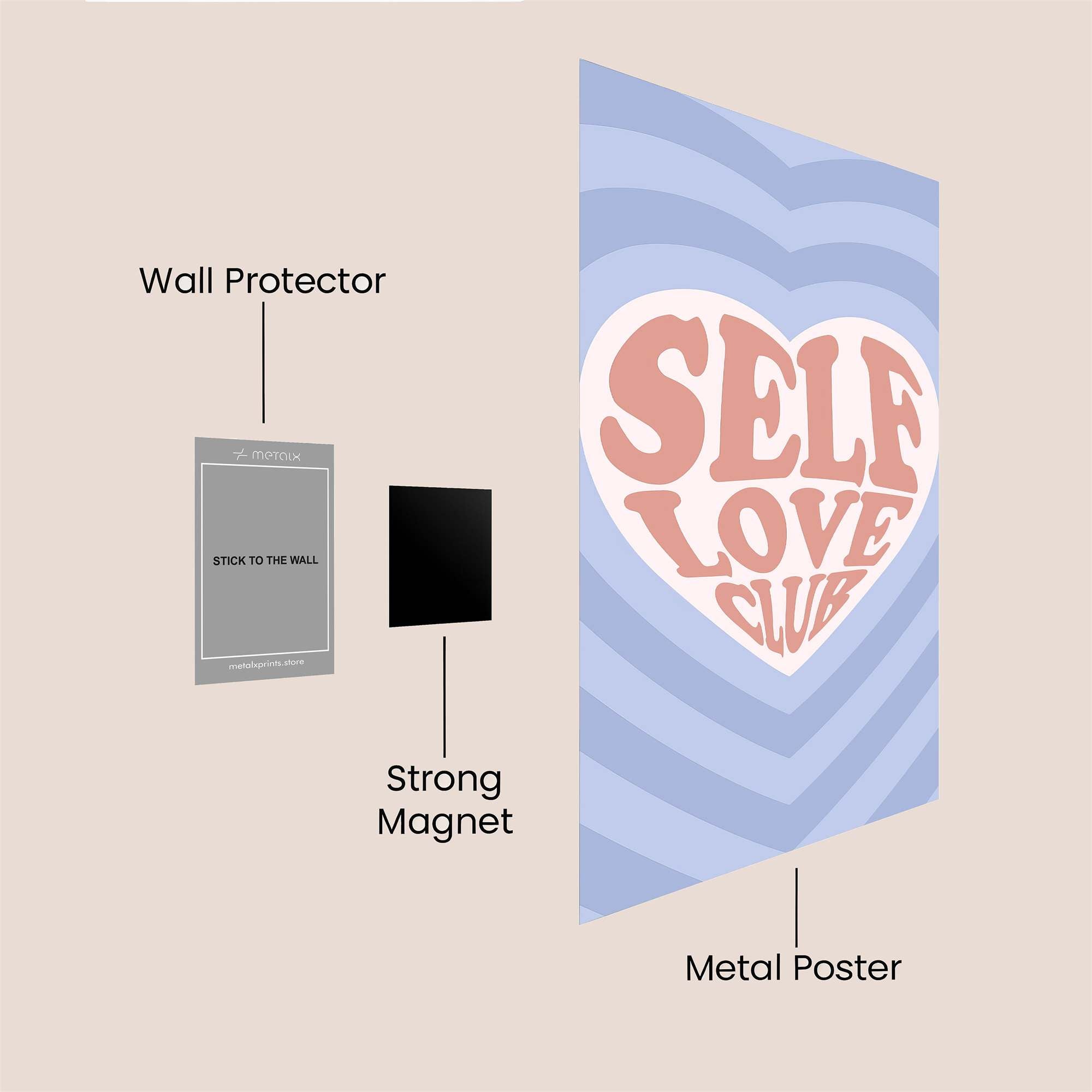 Love Embrace Safe Wall Magnetic / M