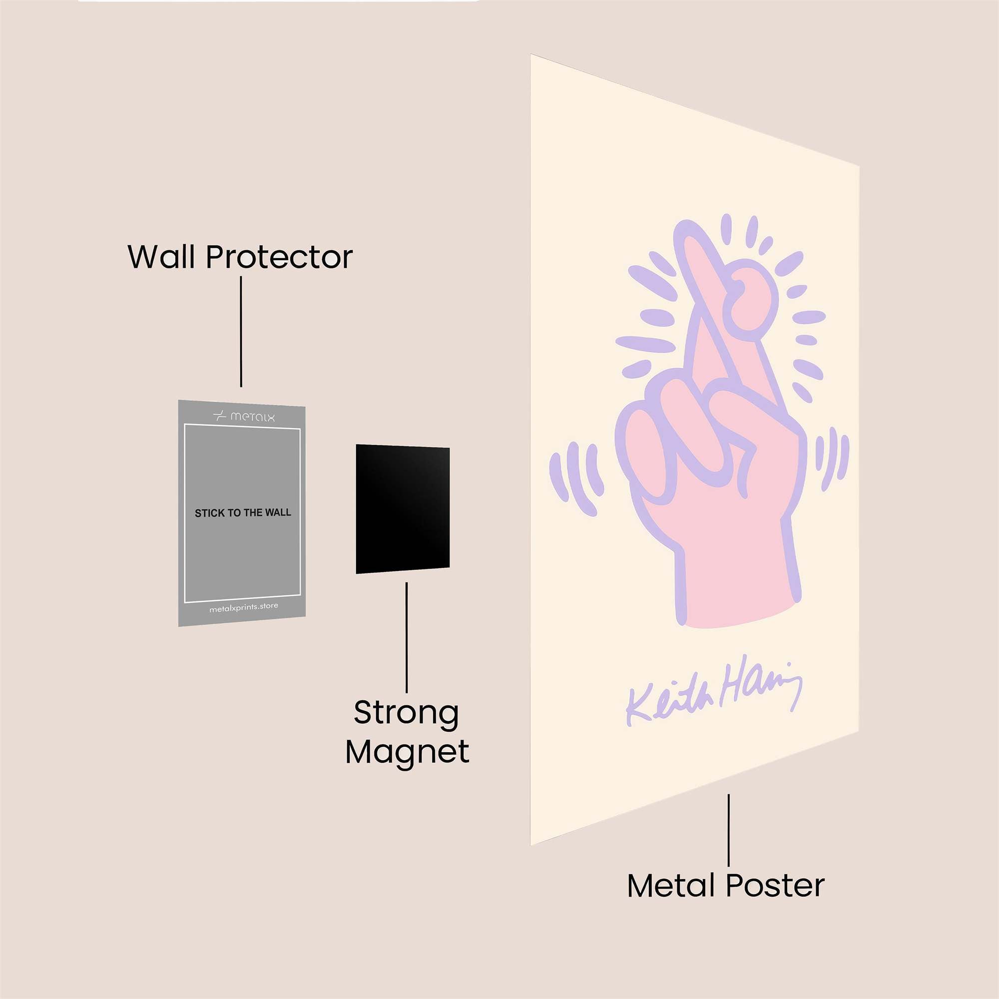 Haring Hope Safe Wall Magnetic / M