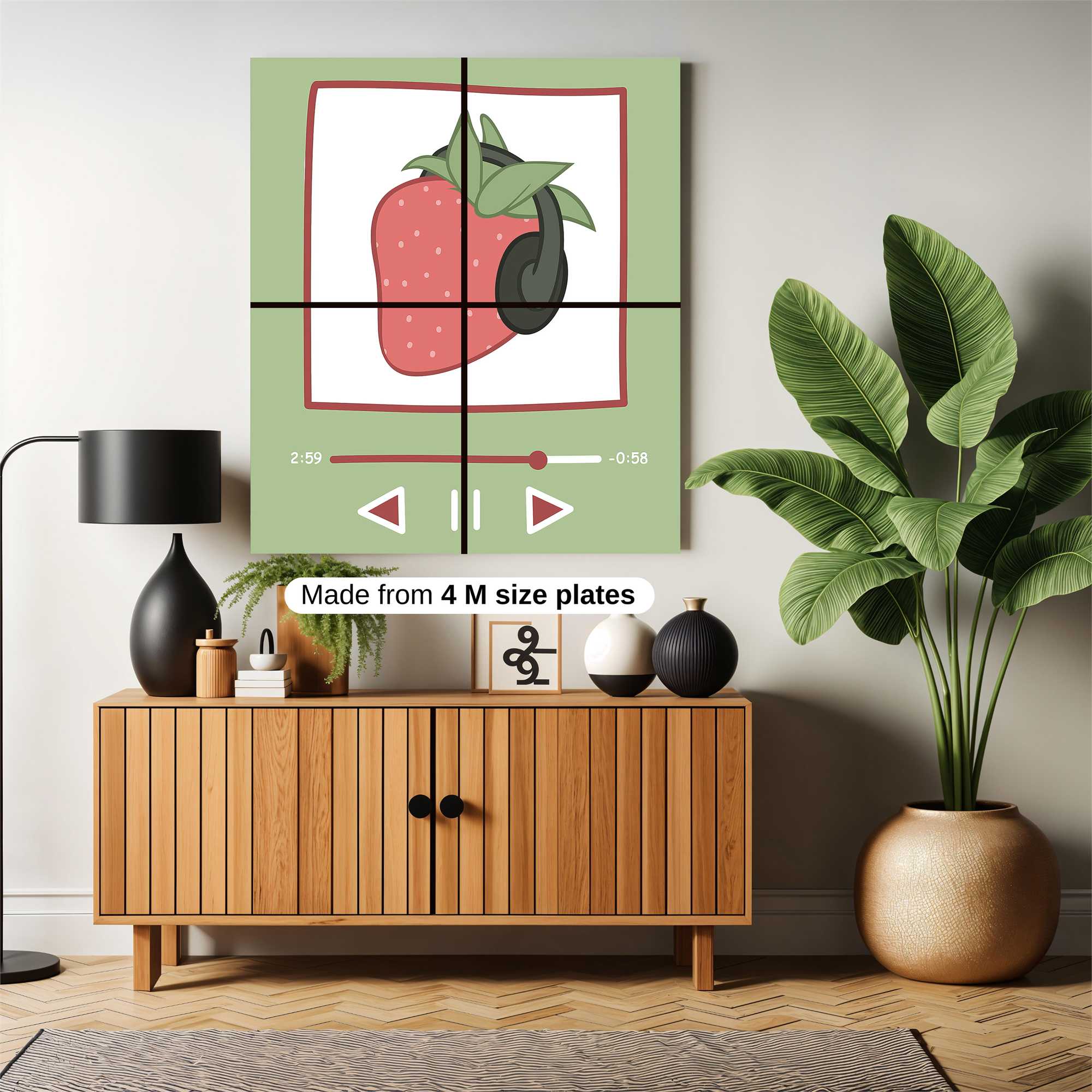 Strawberry Chill Safe Wall Magnetic / M