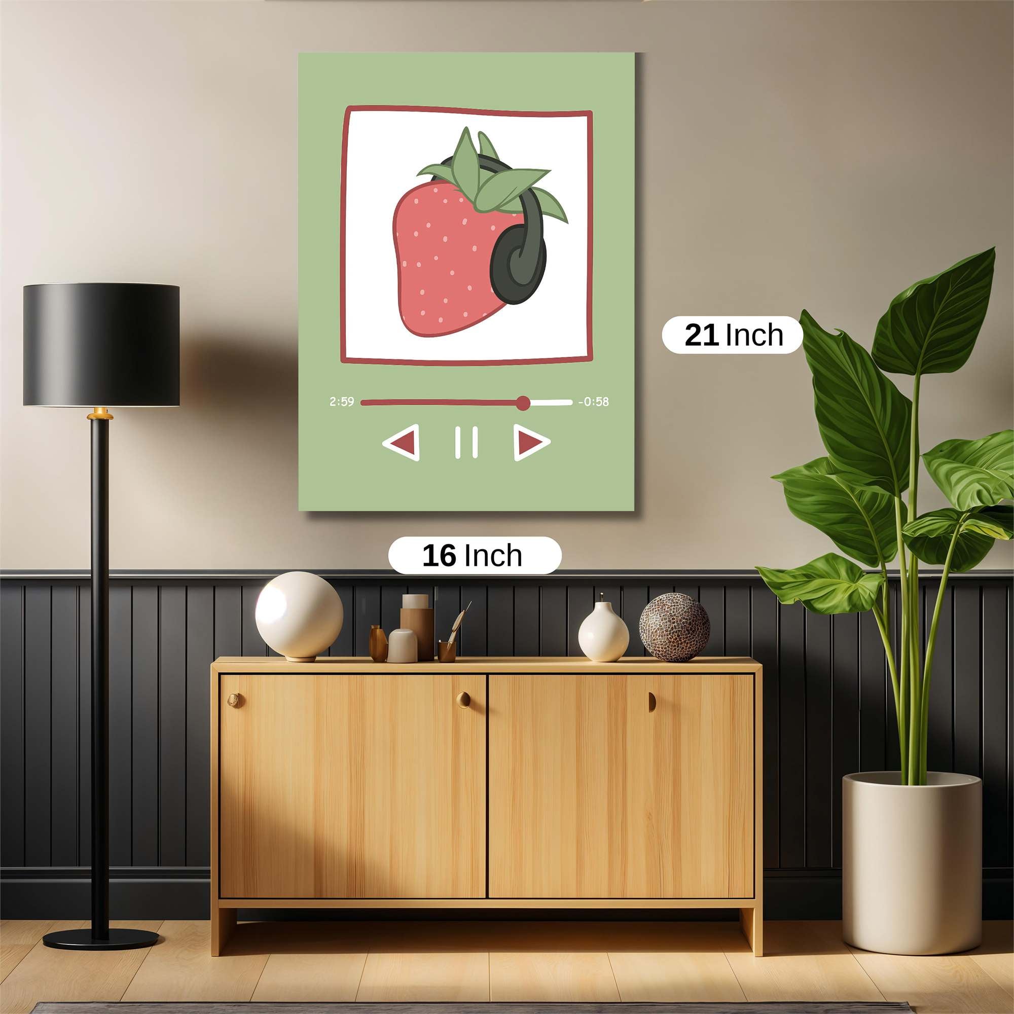 Strawberry Chill Safe Wall Magnetic / M