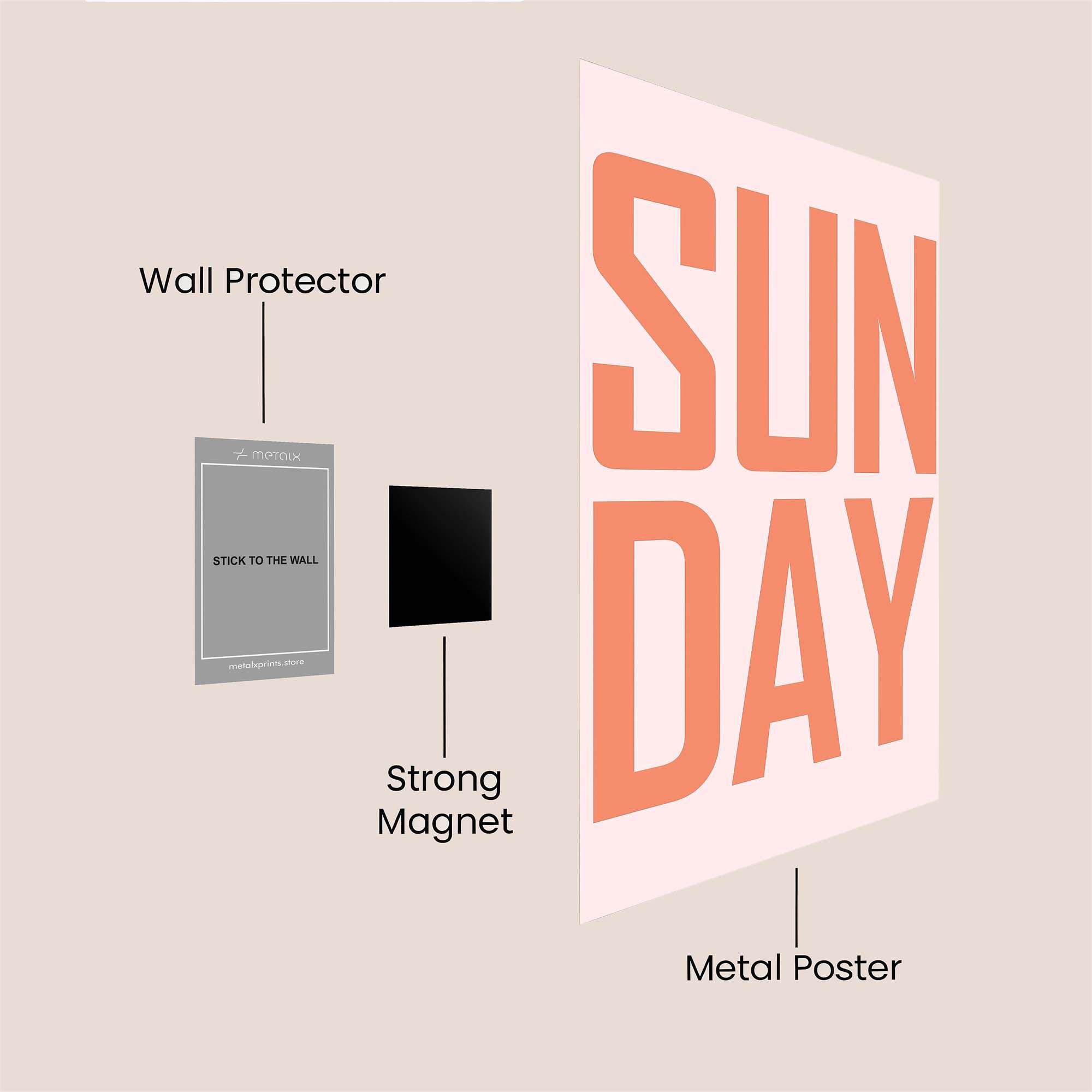 Sunday Serenity Safe Wall Magnetic / M
