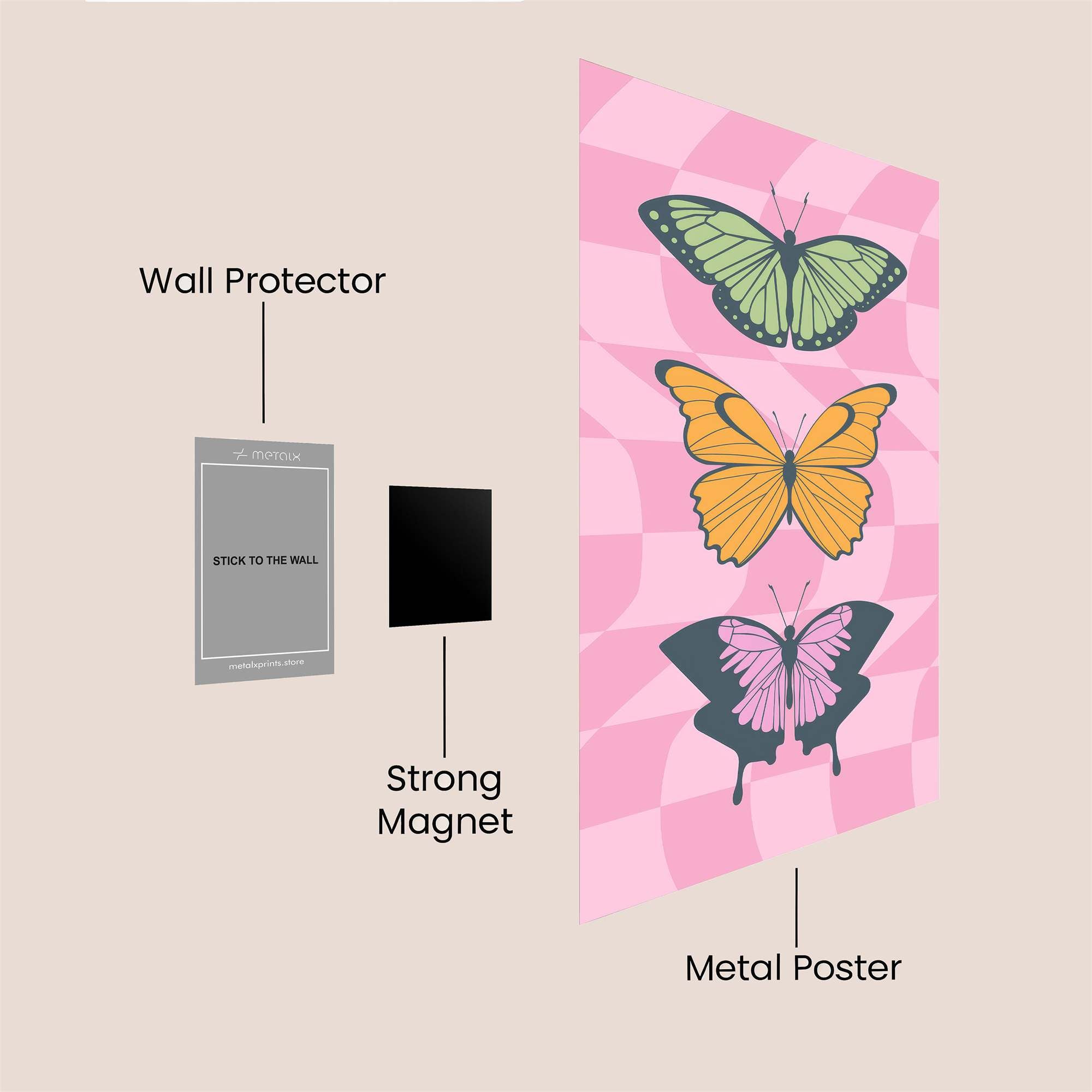 Butterfly Bliss Safe Wall Magnetic / M