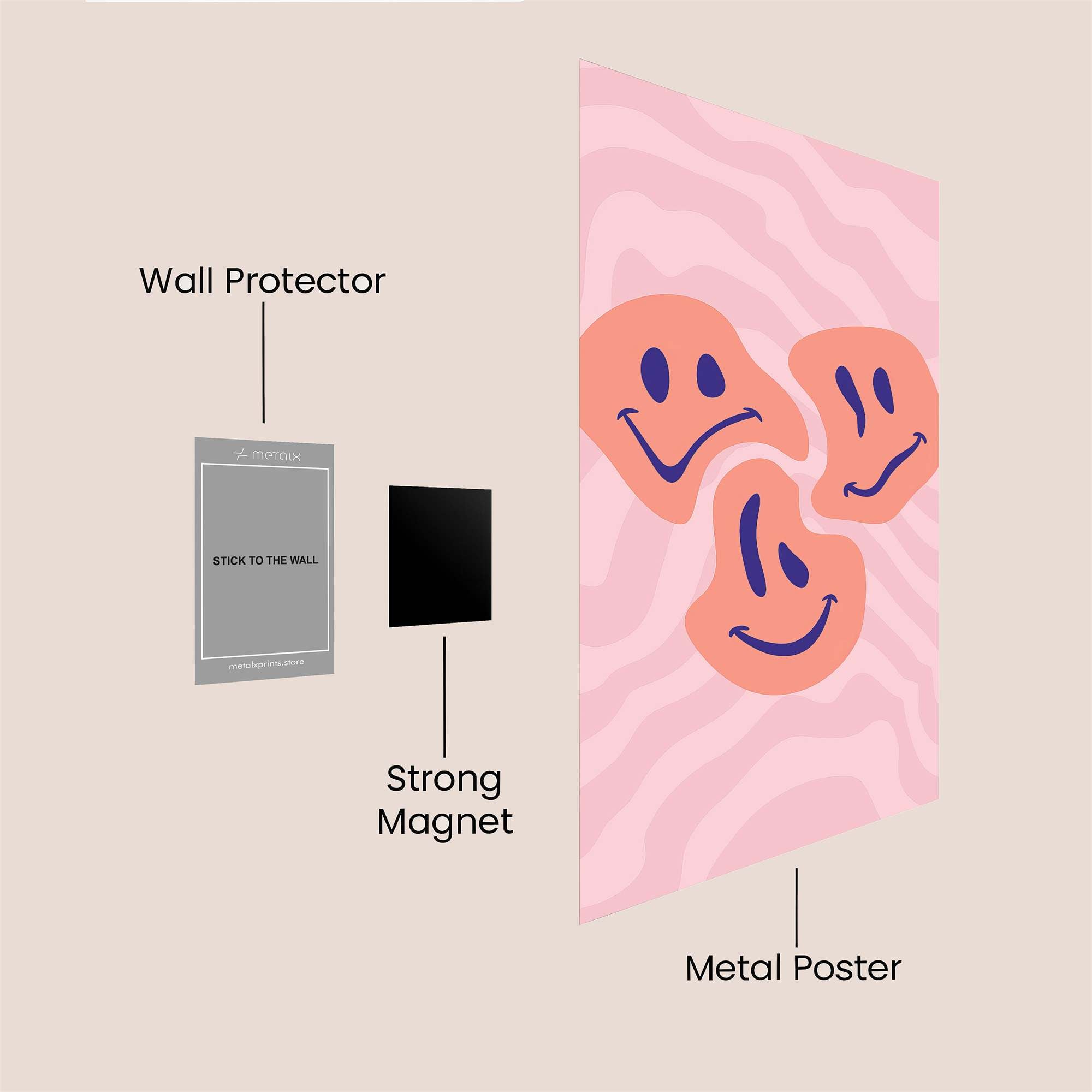 Emotion Wave Safe Wall Magnetic / M