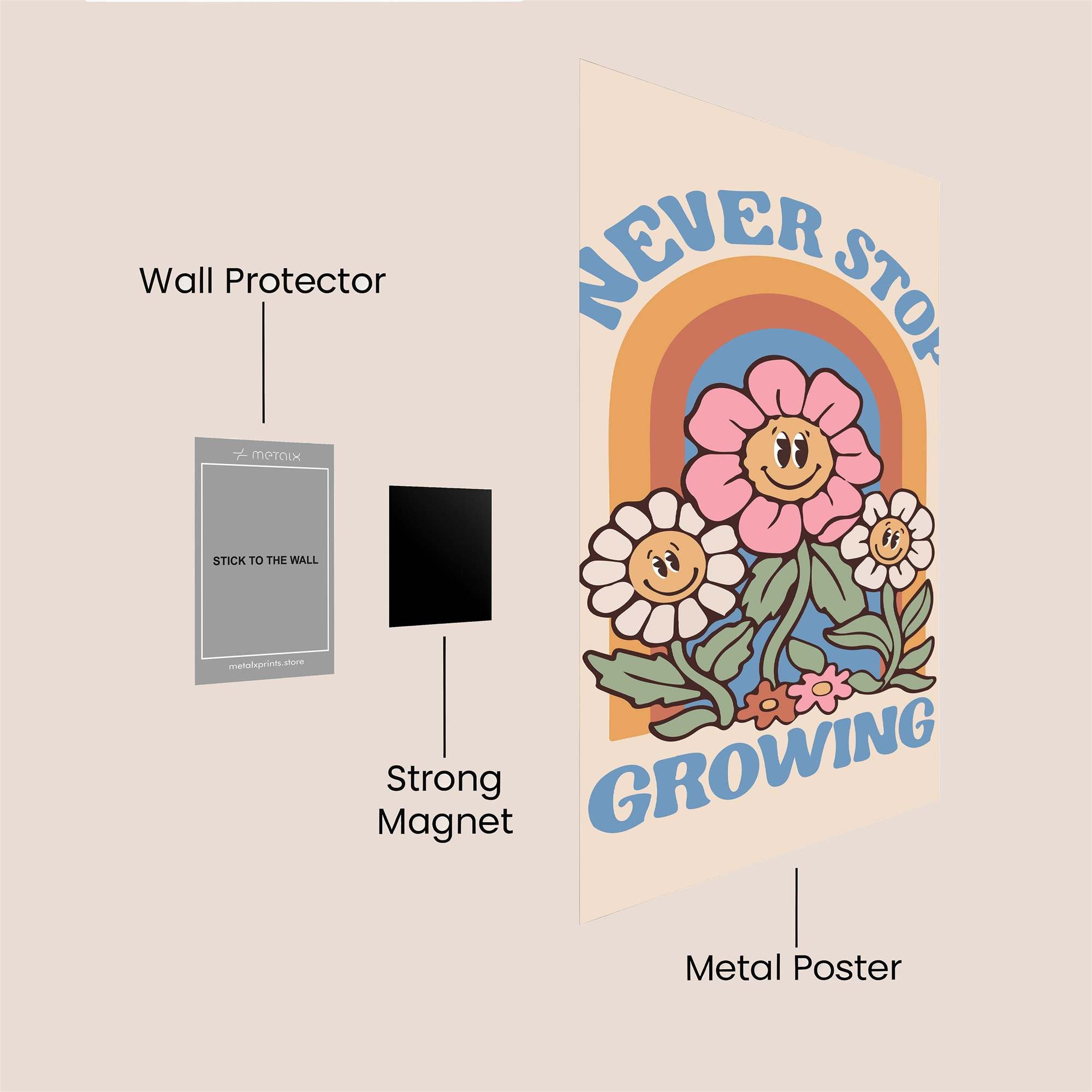 Flower Joy Safe Wall Magnetic / M