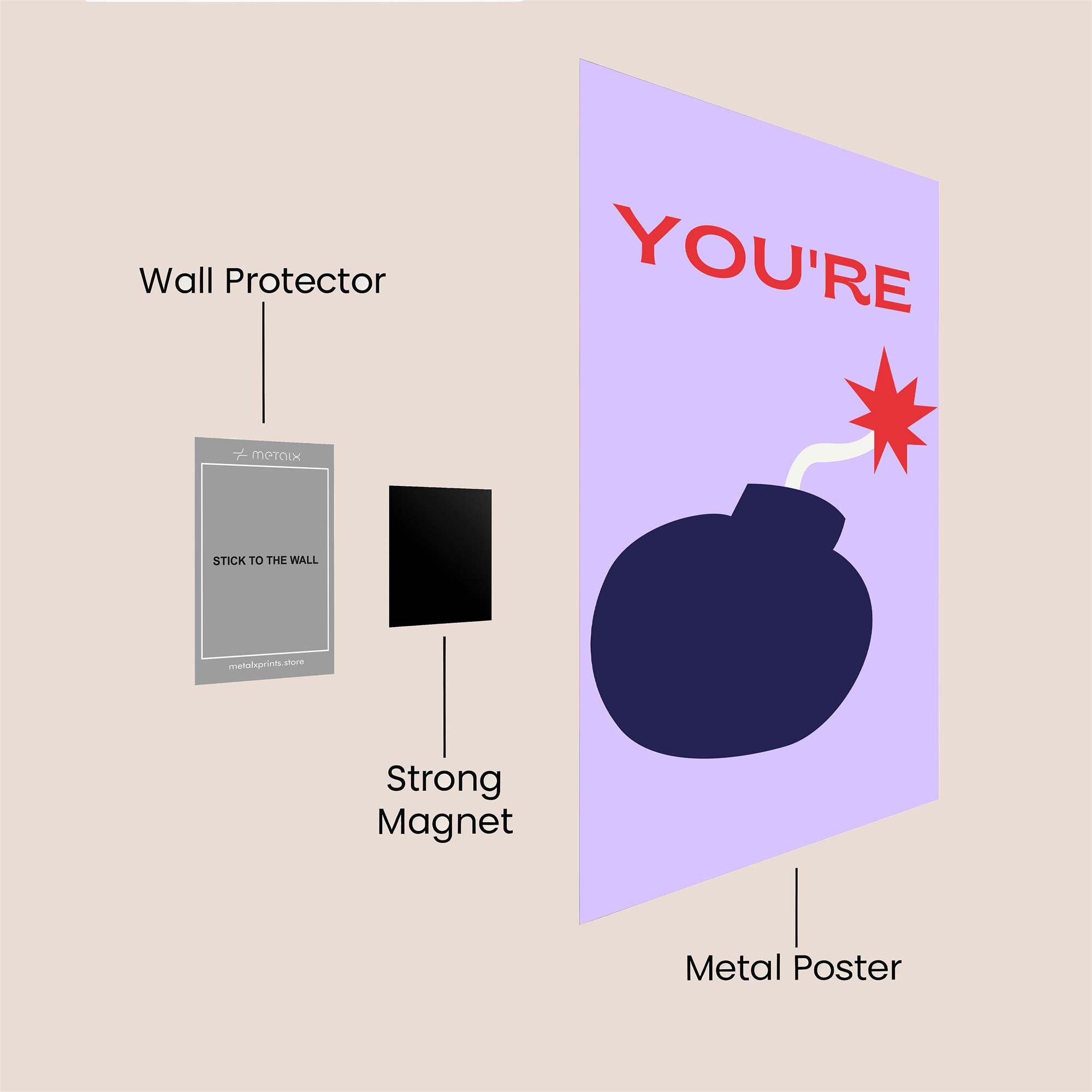 You're Dynamite Safe Wall Magnetic / M